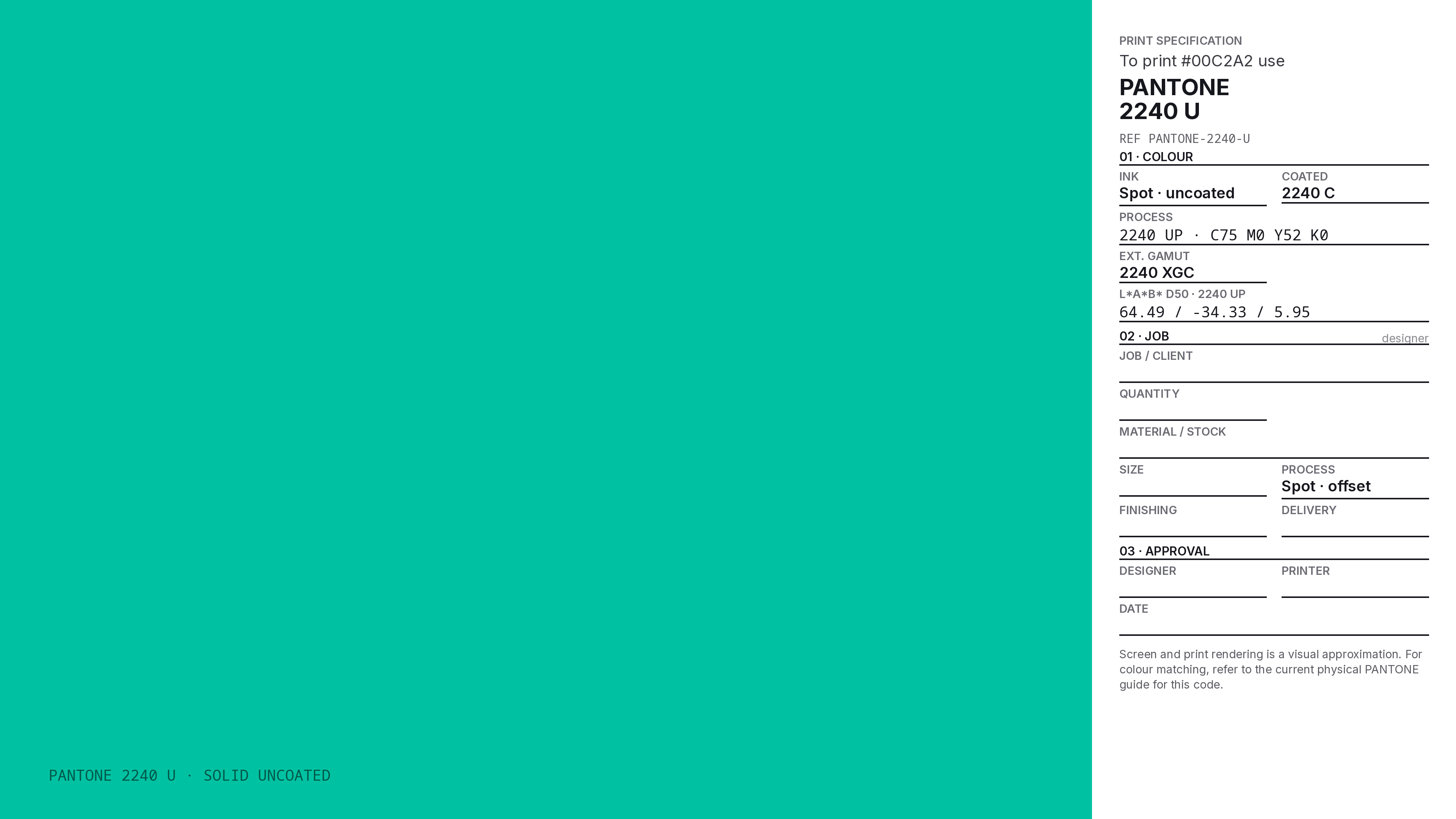 00C2A2 Hex Code (Seafoam Spark Shade) — RGB, CMYK & HSL Color