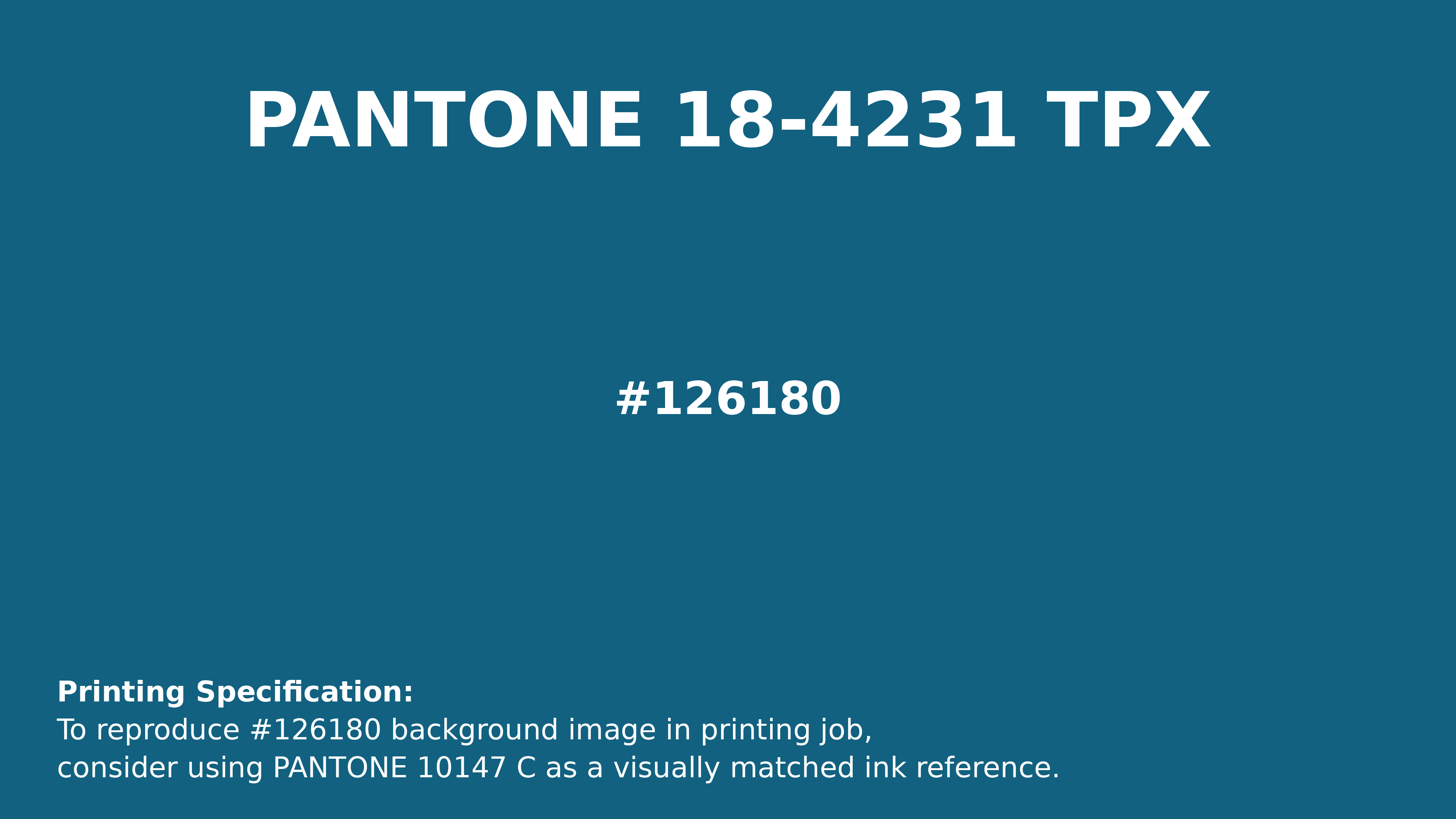 Blue Sapphire | Printing Match PANTONE 18-4231 TPX | Color