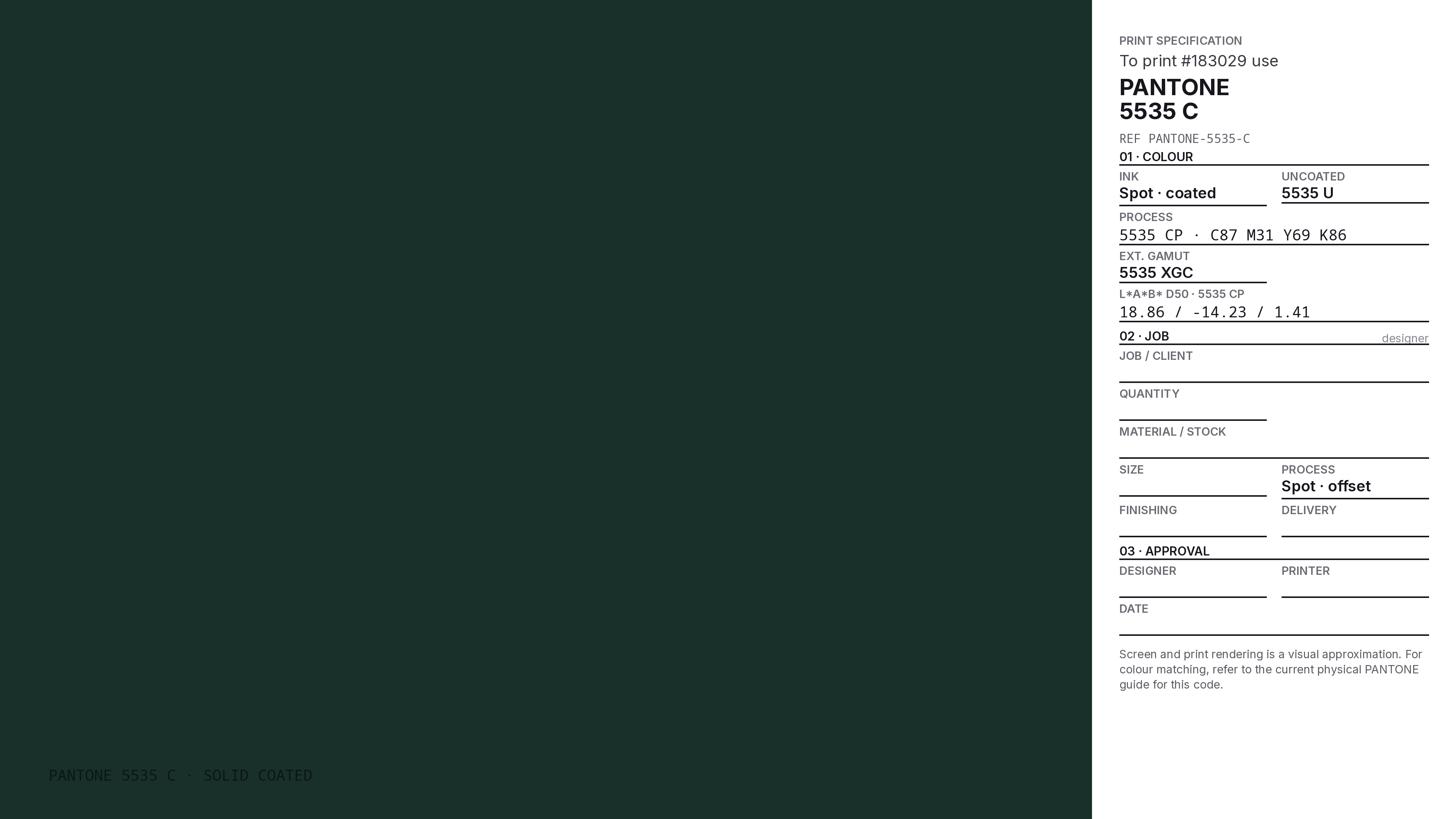 183029 Hex Code (Lacquer Green Shade) — RGB, CMYK & HSL Color
