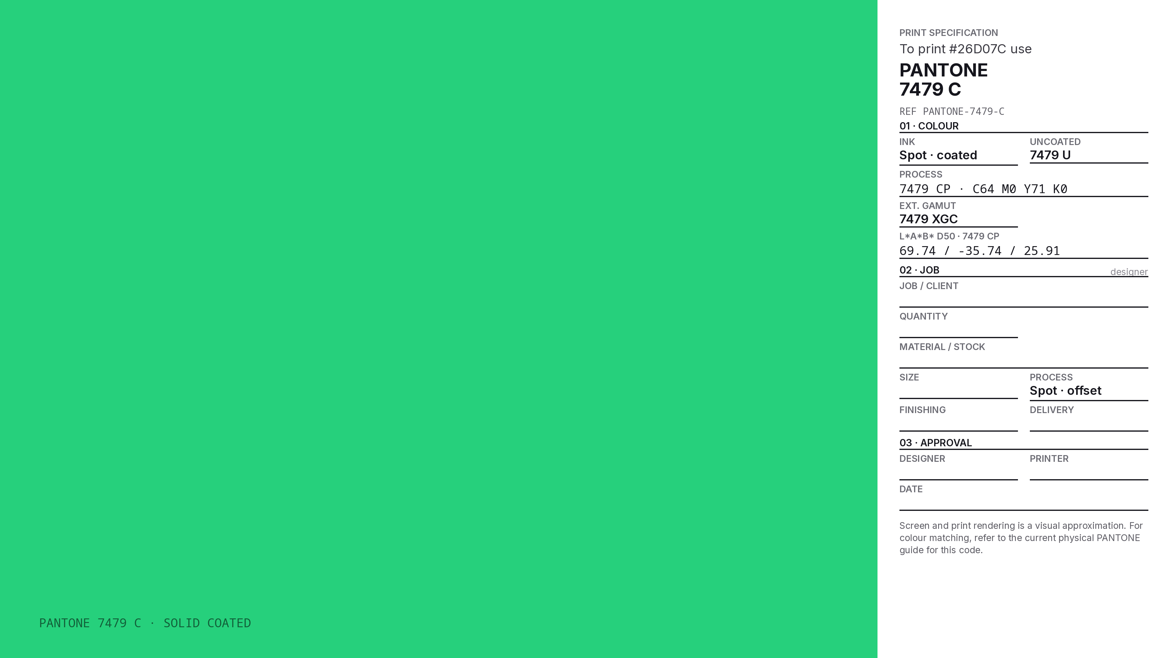 26D07C Hex Code (Seaweed Shade) — RGB, CMYK & HSL Color Values