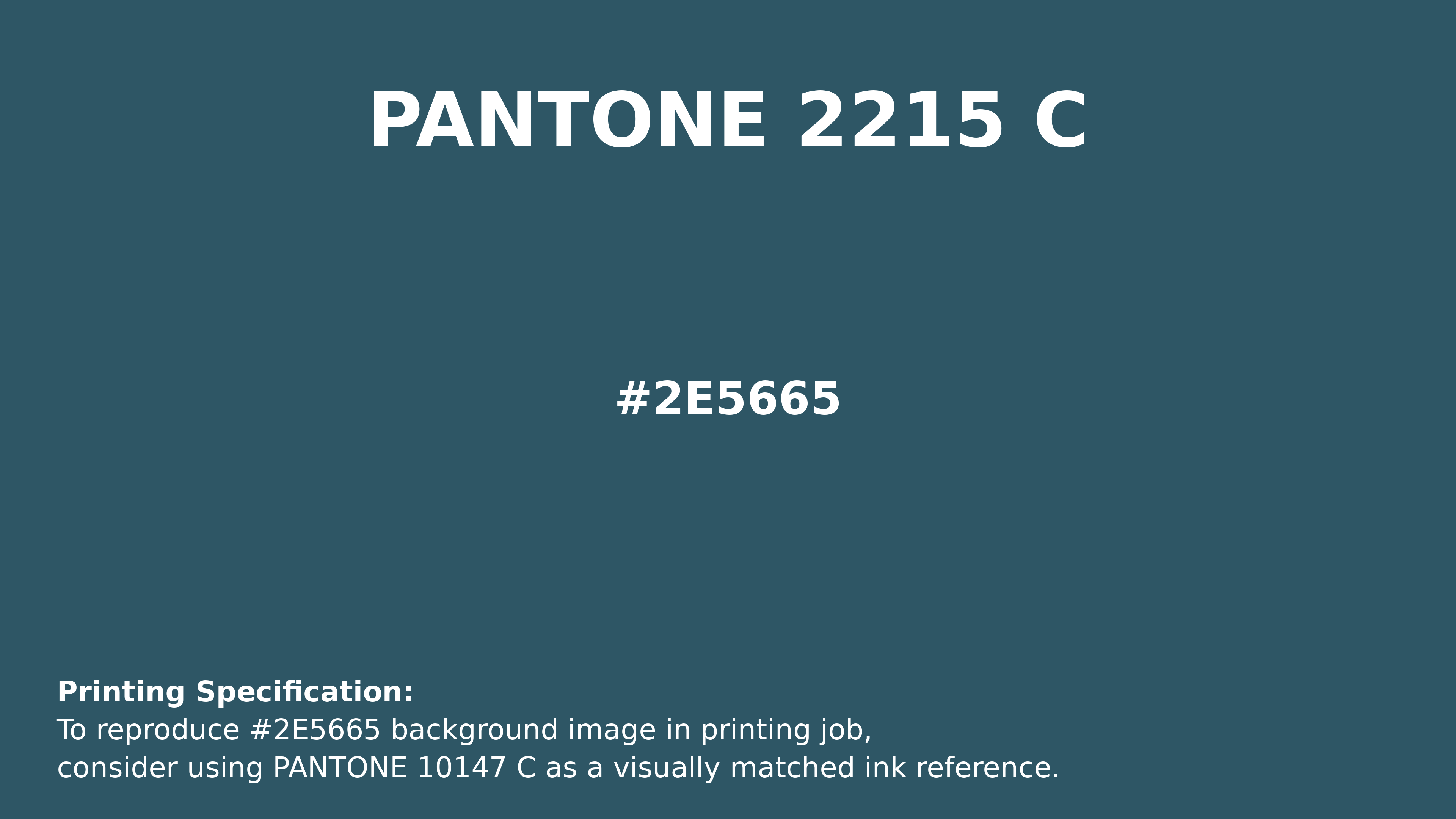 Professional Pantone color reference guide for Pantone 2215 C Color | Hex color Code #2e5665. Perfect for printing specifications and color matching in production. #pantone #colormatching #printing #2e5665