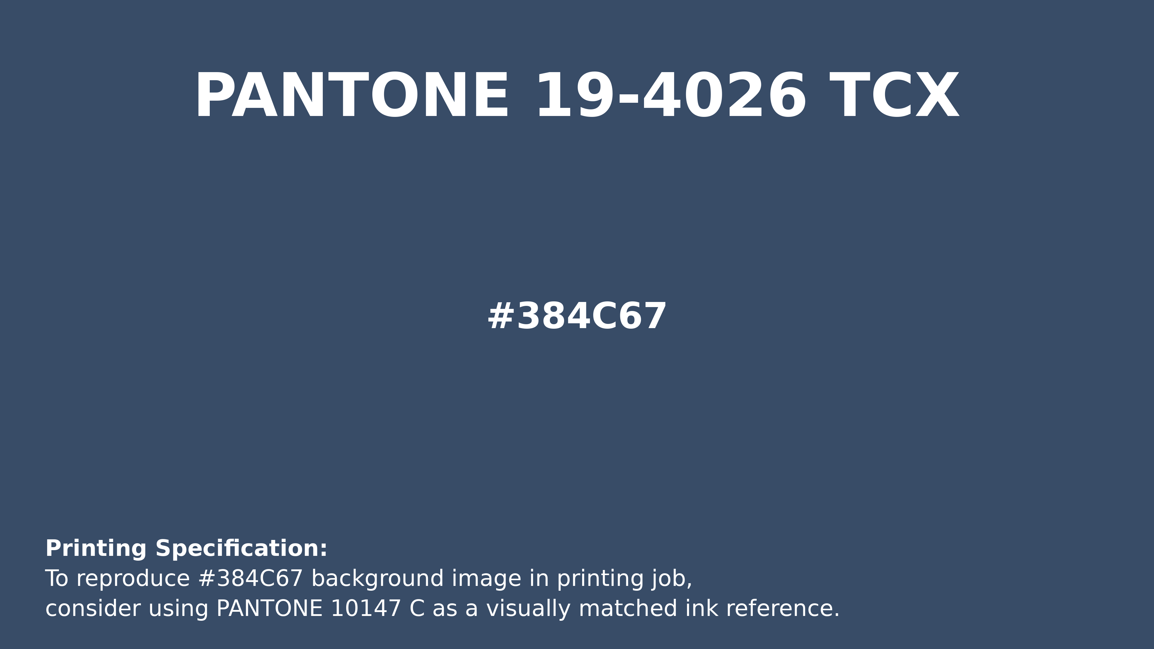 Hex Color #384C67 — RGB, CMYK & HSL Color Values | iColorPalette