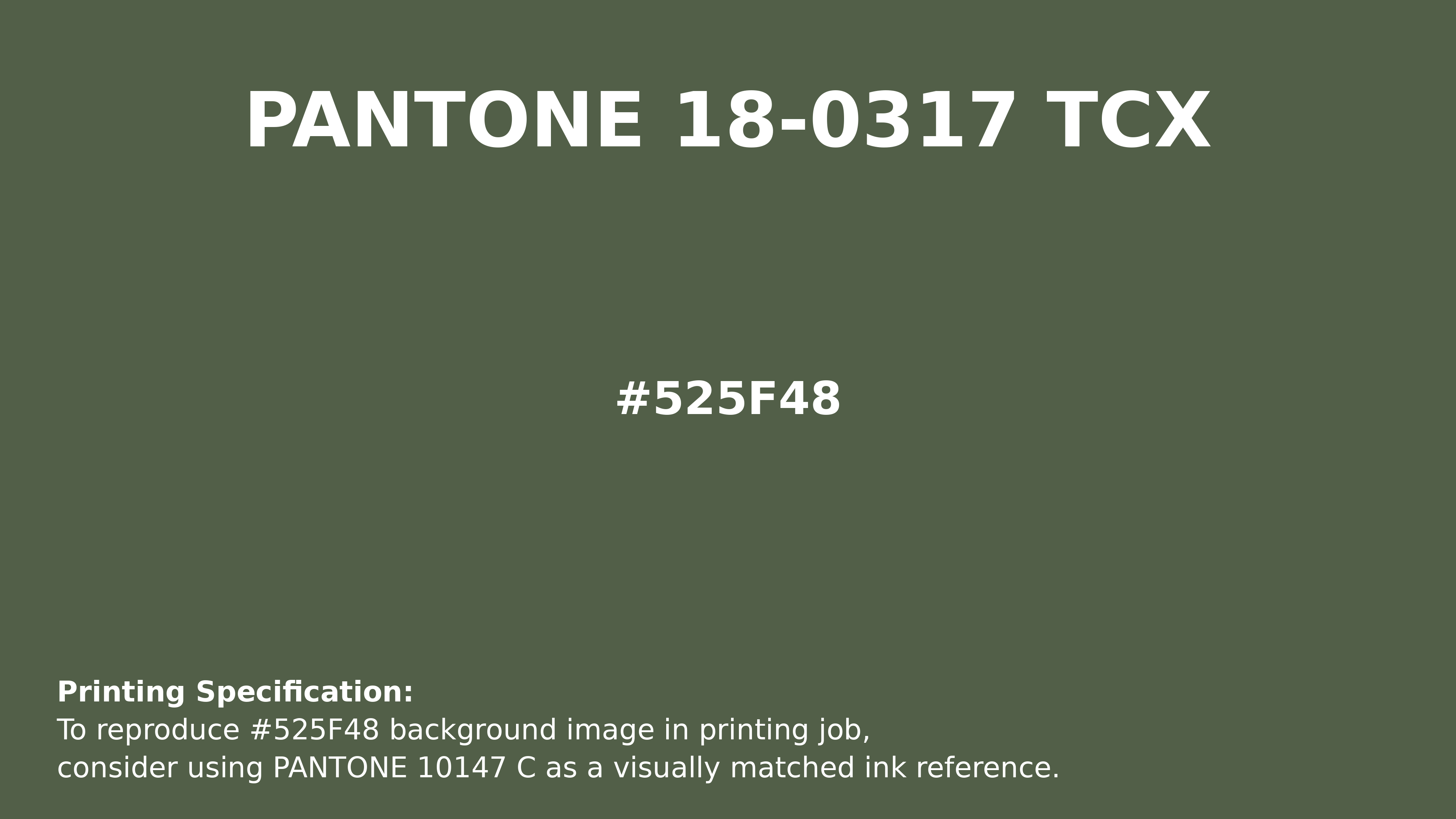 Hex Color #525F48 — RGB, CMYK & HSL Color Values | iColorPalette
