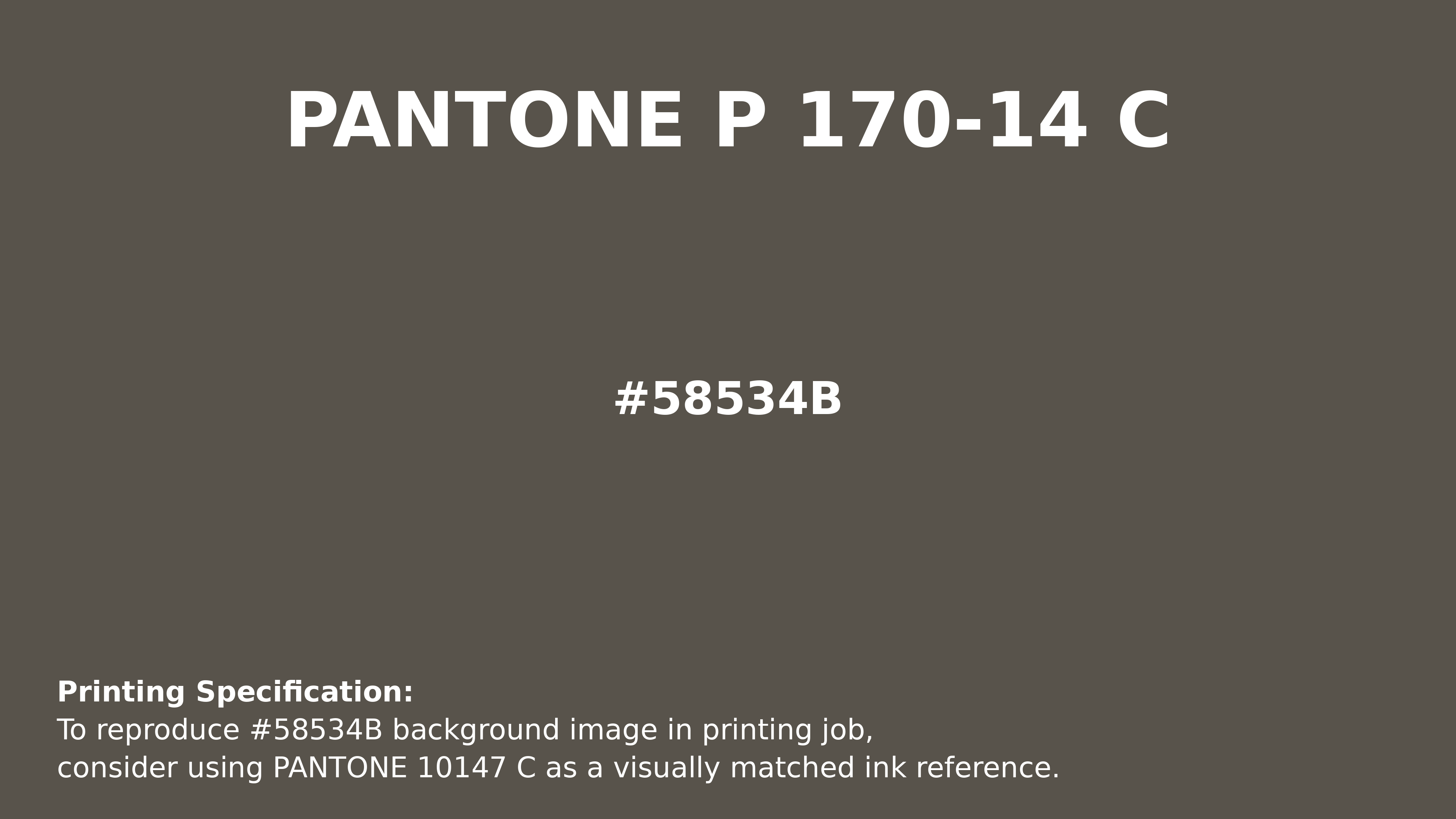 58534B Hex Code (Thunder Grey Shade) — RGB, CMYK & HSL Color
