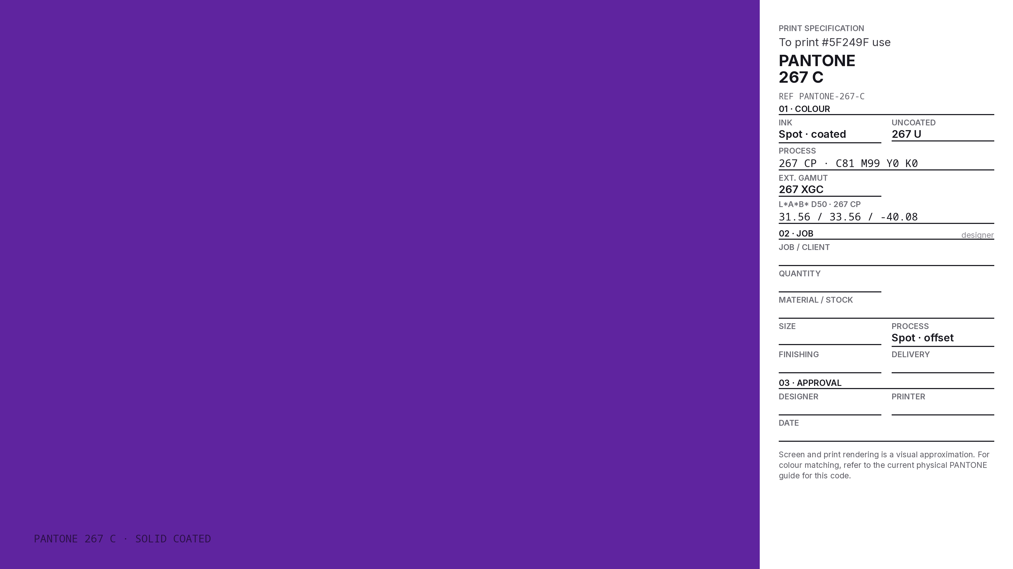 5F249F Hex Code (Eine Kleine Nachtmusik Shade) — RGB, CMYK & HSL