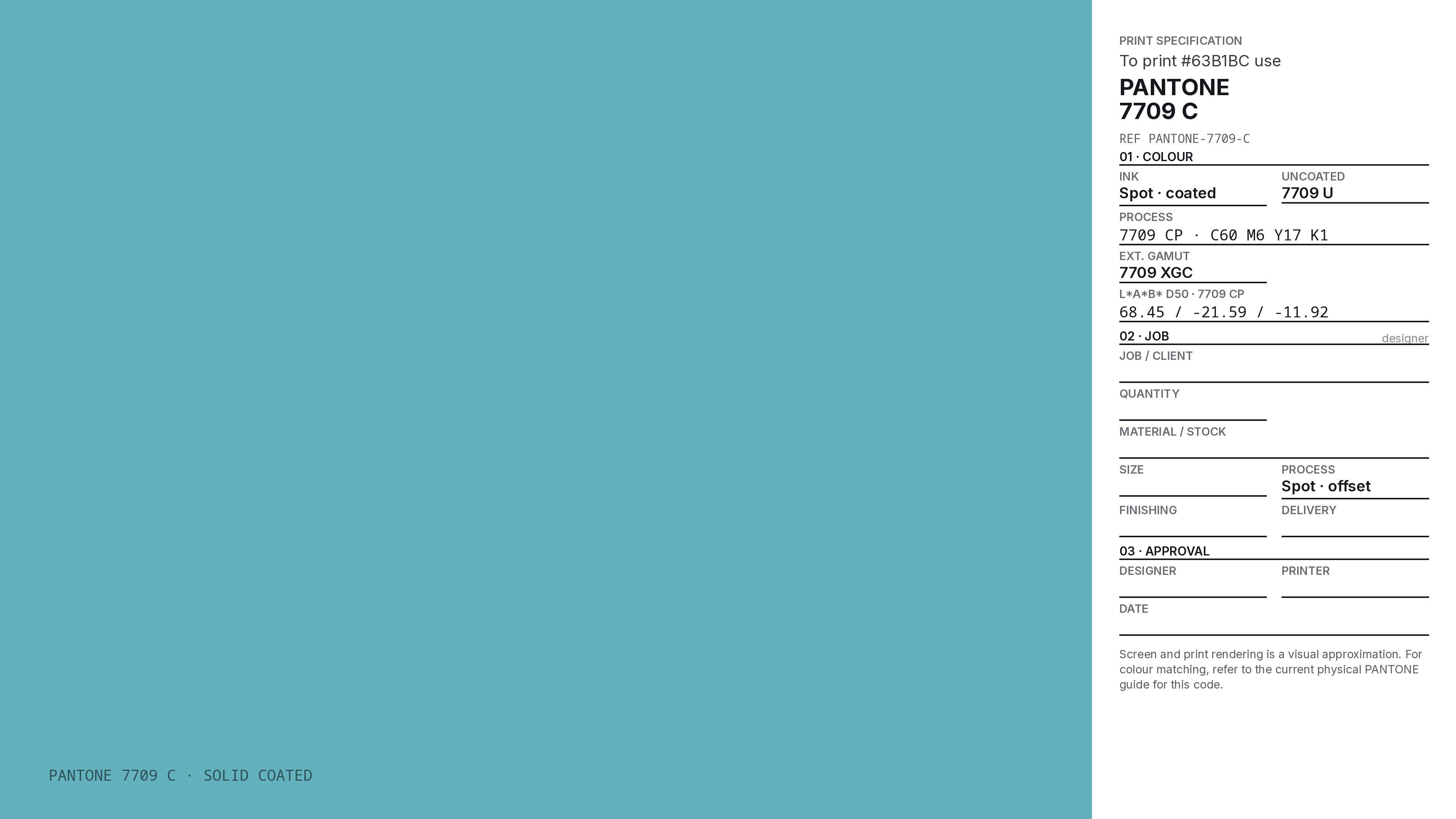 63B1BC Hex Code (Ocean Trip Shade) — RGB, CMYK & HSL Color Values
