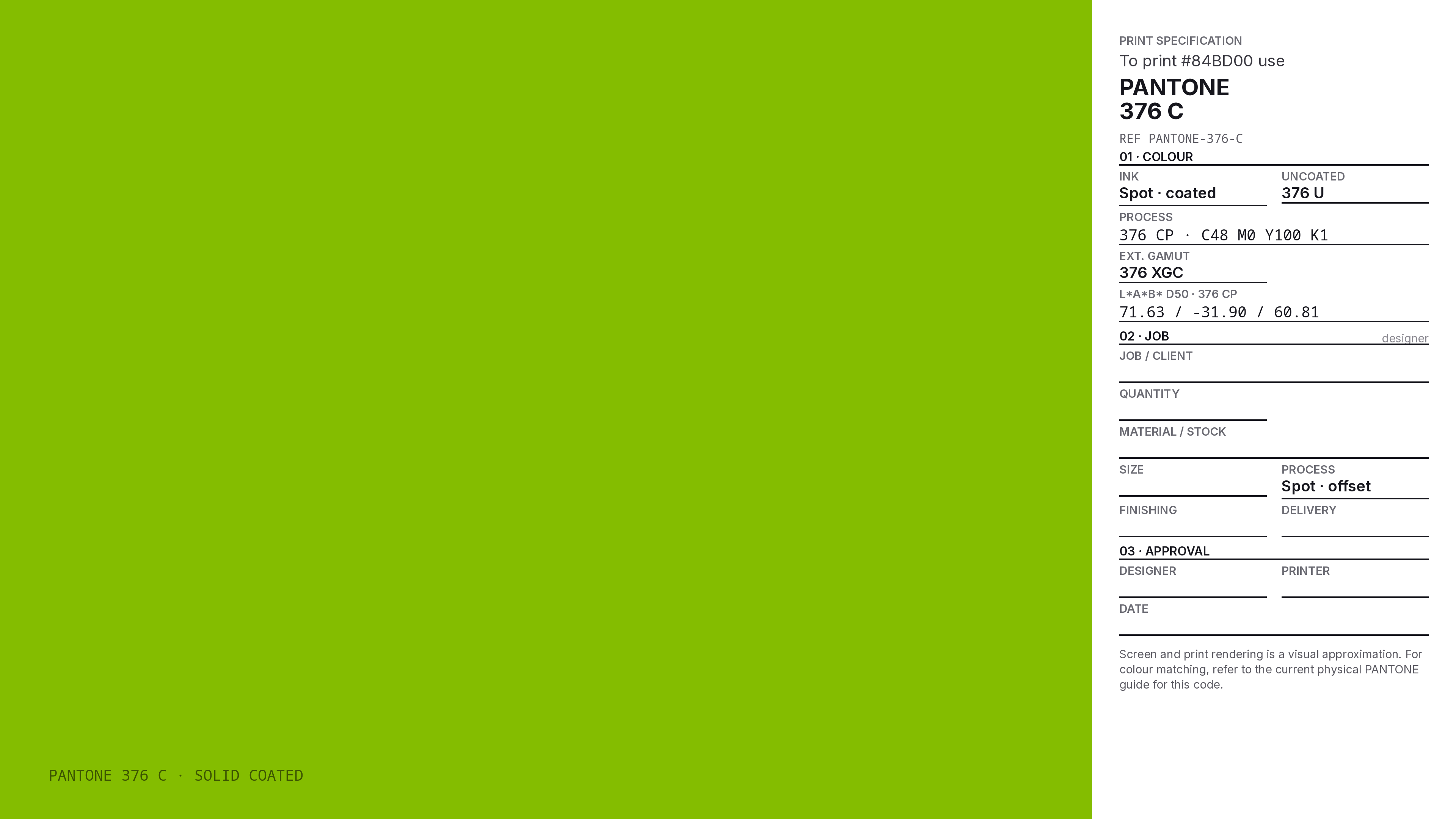 84BD00 Hex Code (Vibrant Leaf Green Shade) — RGB, CMYK & HSL Color