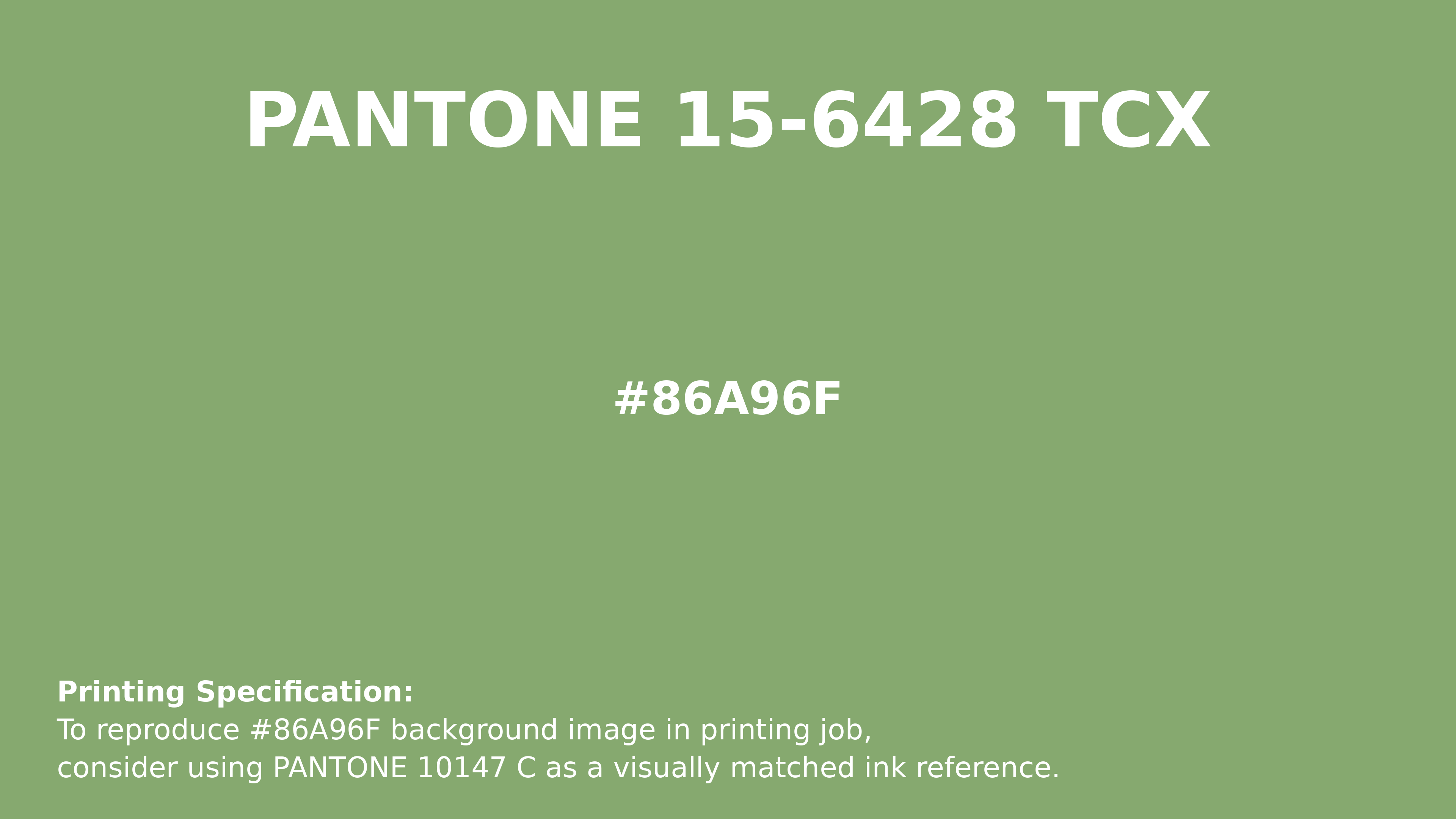 Hex Color #86A96F — RGB, CMYK & HSL Color Values | iColorPalette