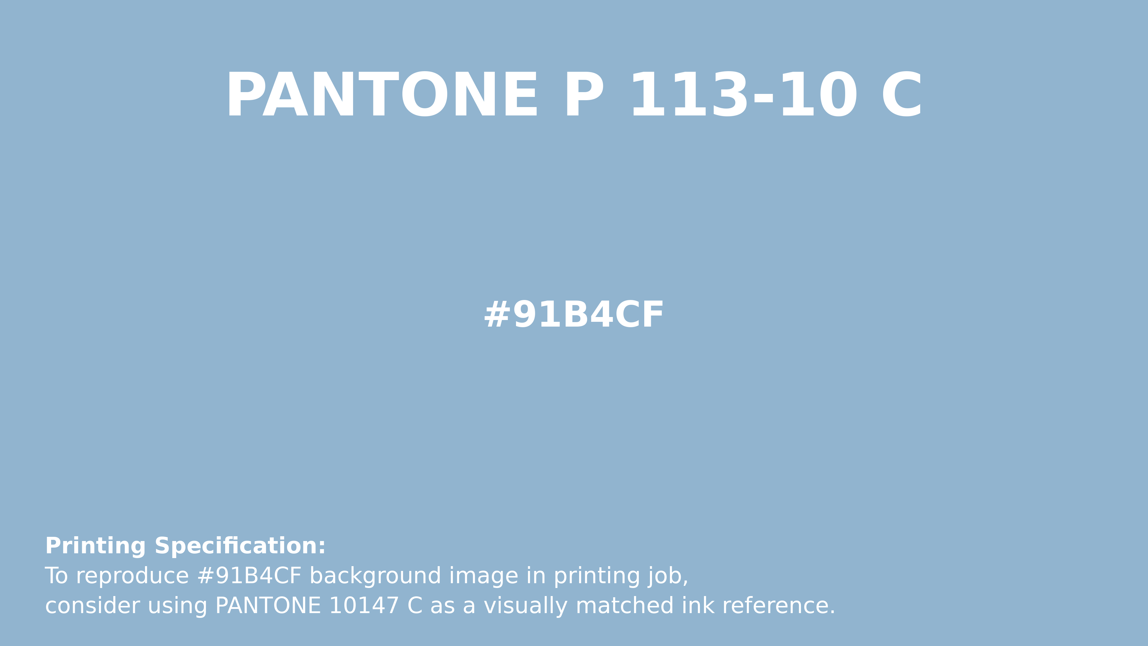 Hex Color #91b4cf | Printing Match PANTONE P 113-10 C | Color ...