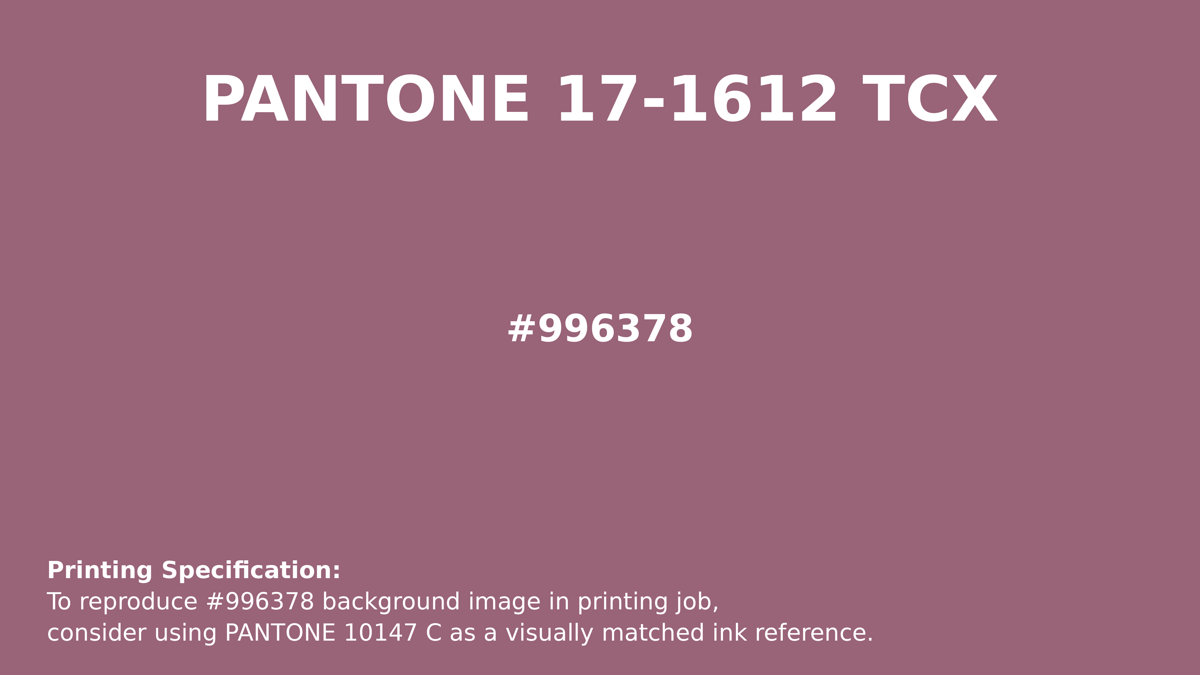 Mellow Mauve | Printing Match PANTONE 17-1612 TCX | Color