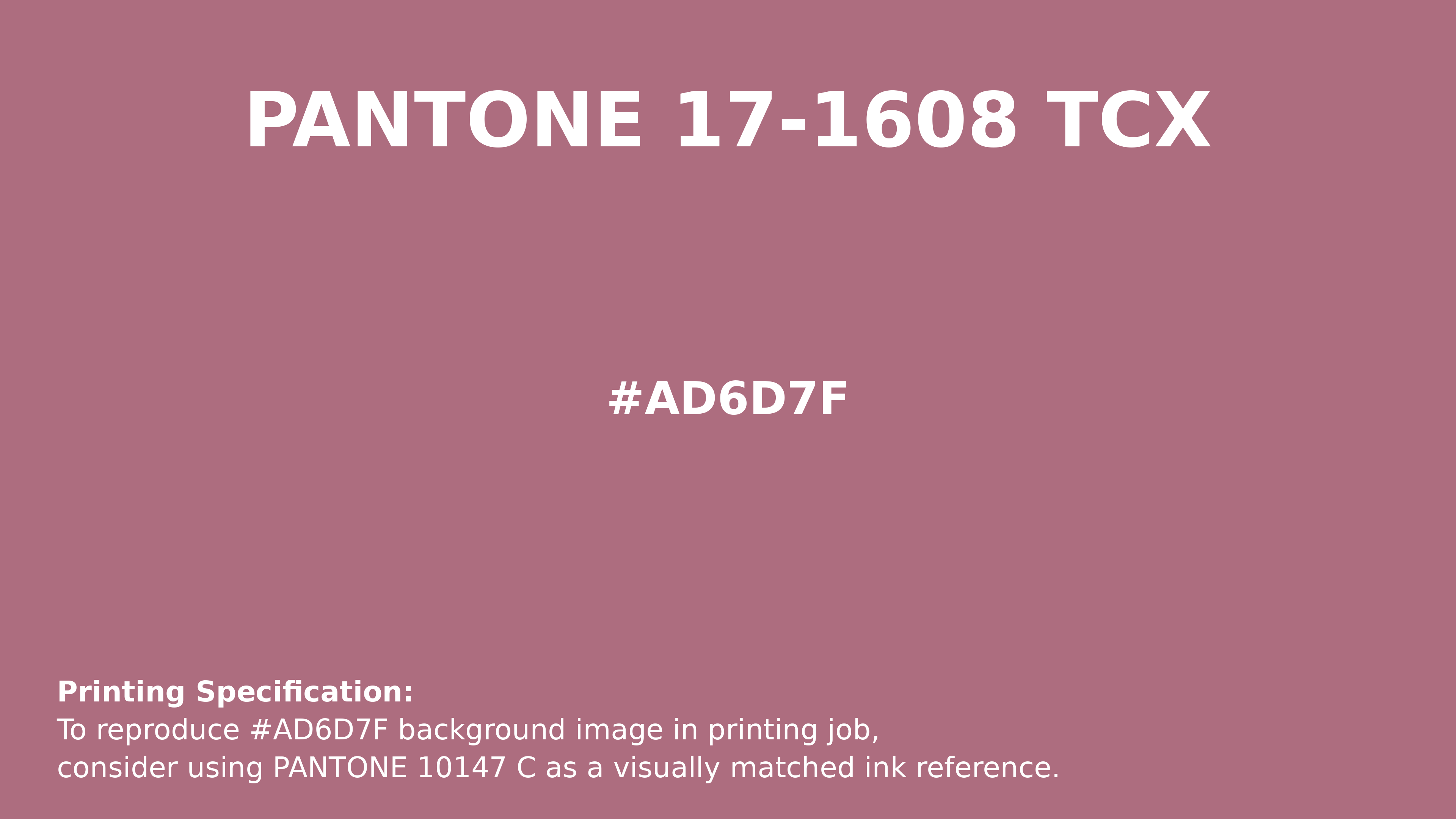 Hex Color #AD6D7F — RGB, CMYK & HSL Color Values | iColorPalette