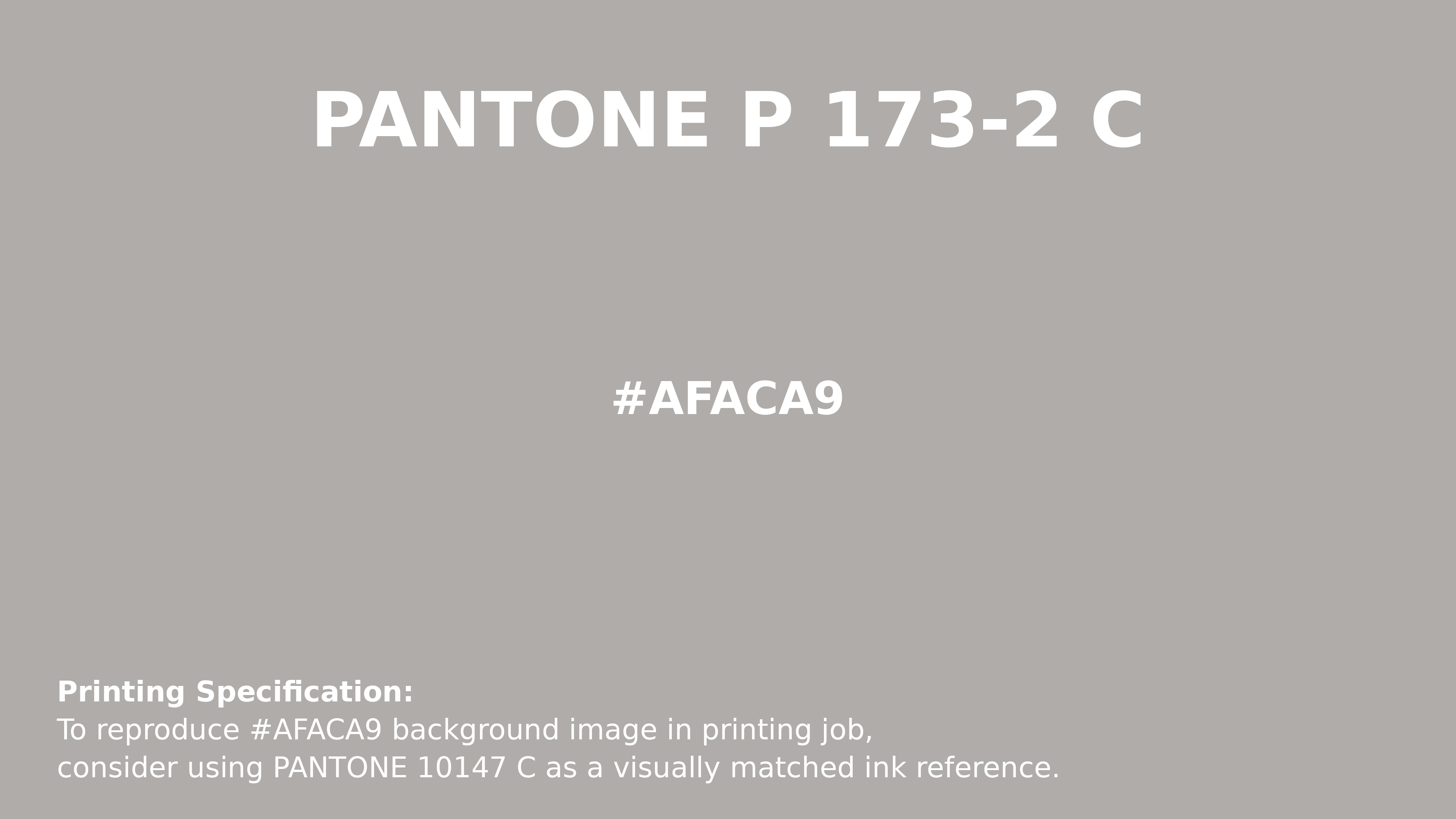 Professional Pantone color reference guide for Pantone P 173-2 C Color | Hex color Code #afaca9. Perfect for printing specifications and color matching in production. #pantone #colormatching #printing #afaca9