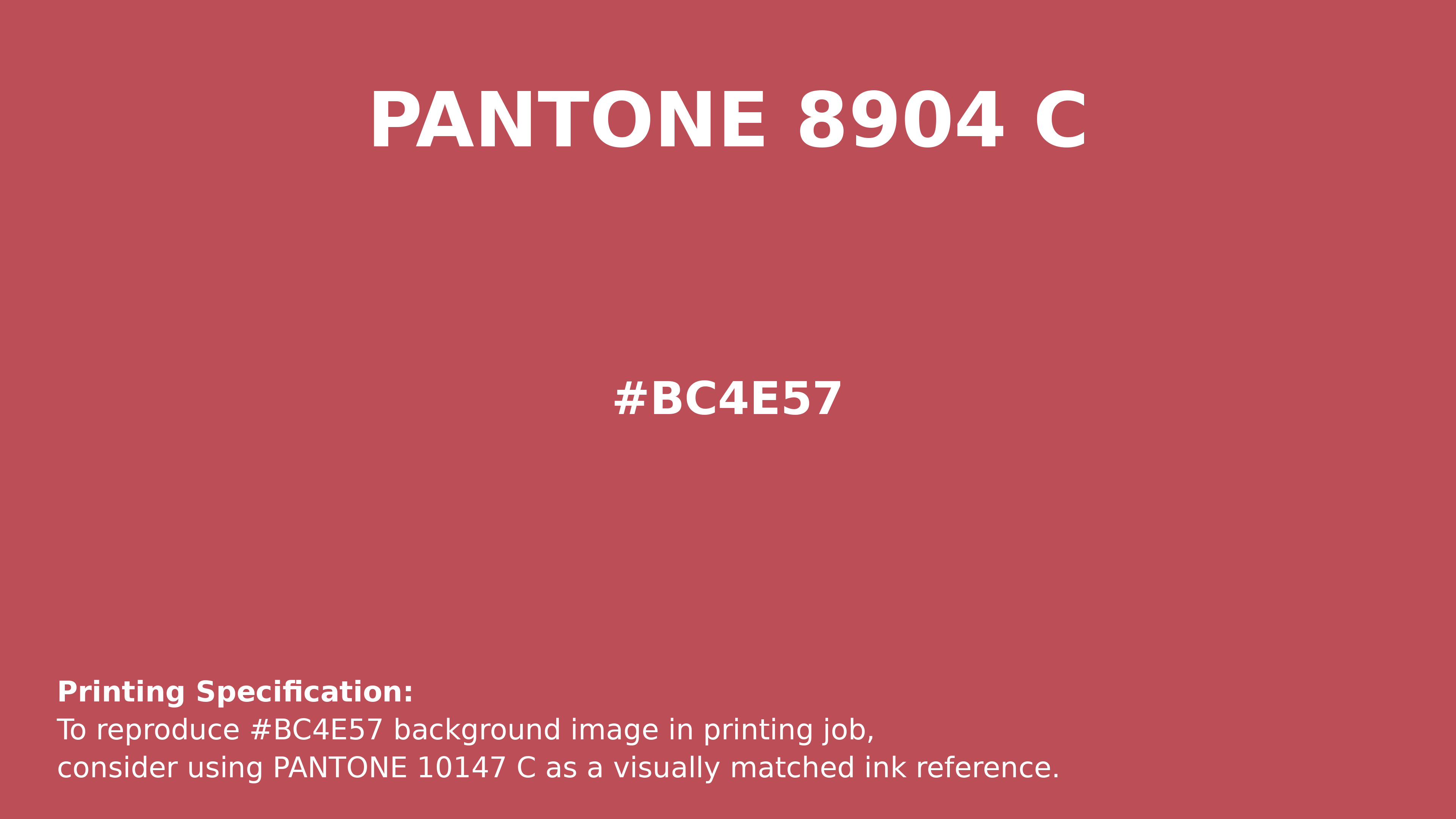 Professional Pantone color reference guide for Pantone 8904 C Color | Hex color Code #bc4e57. Perfect for printing specifications and color matching in production. #pantone #colormatching #printing #bc4e57