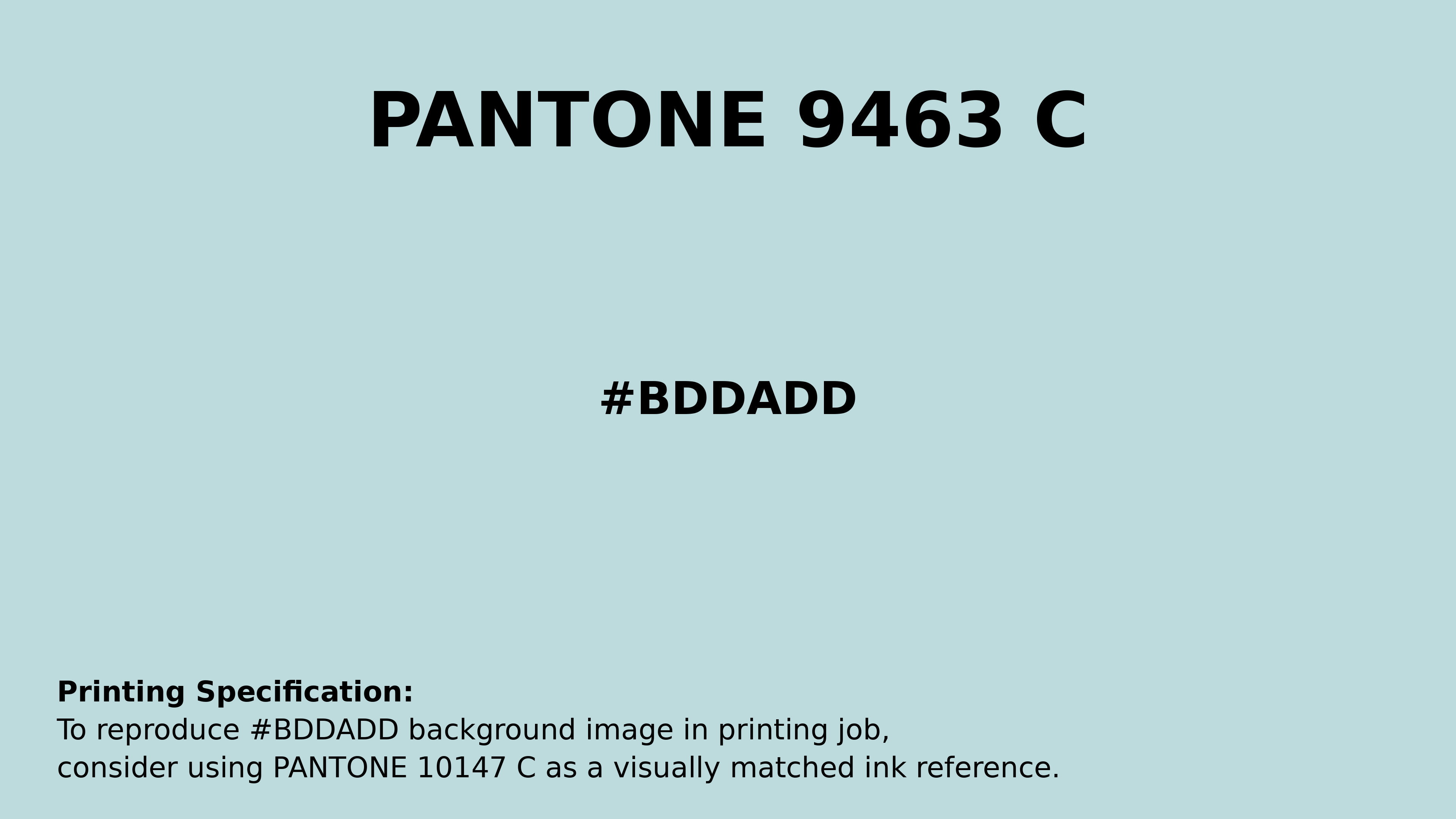 Professional Pantone color reference guide for Pantone 9463 C Color | Hex color Code #bddadd. Perfect for printing specifications and color matching in production. #pantone #colormatching #printing #bddadd