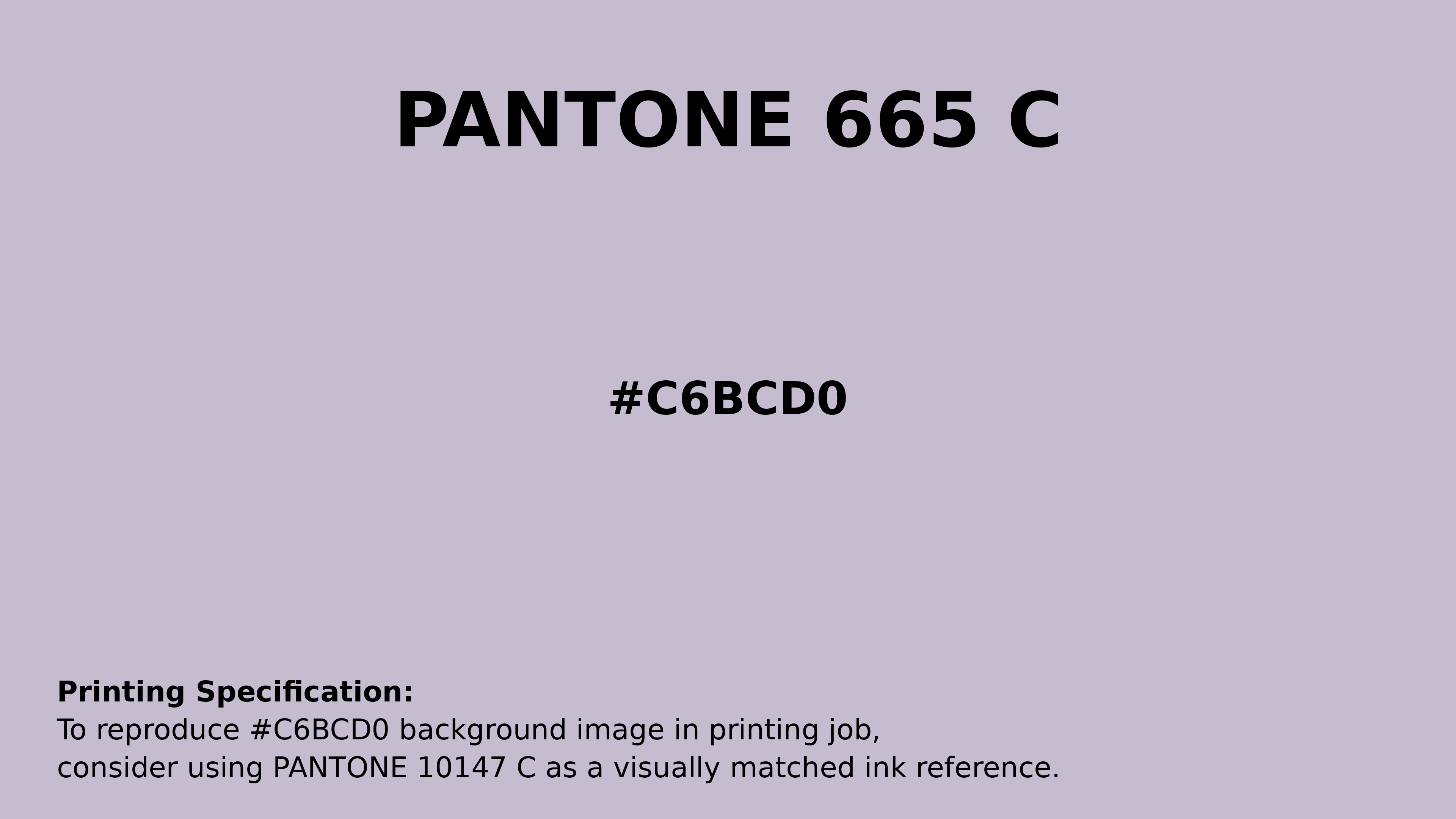Professional Pantone color reference guide for Pantone 665 C Color | Hex color Code #c6bcd0. Perfect for printing specifications and color matching in production. #pantone #colormatching #printing #c6bcd0
