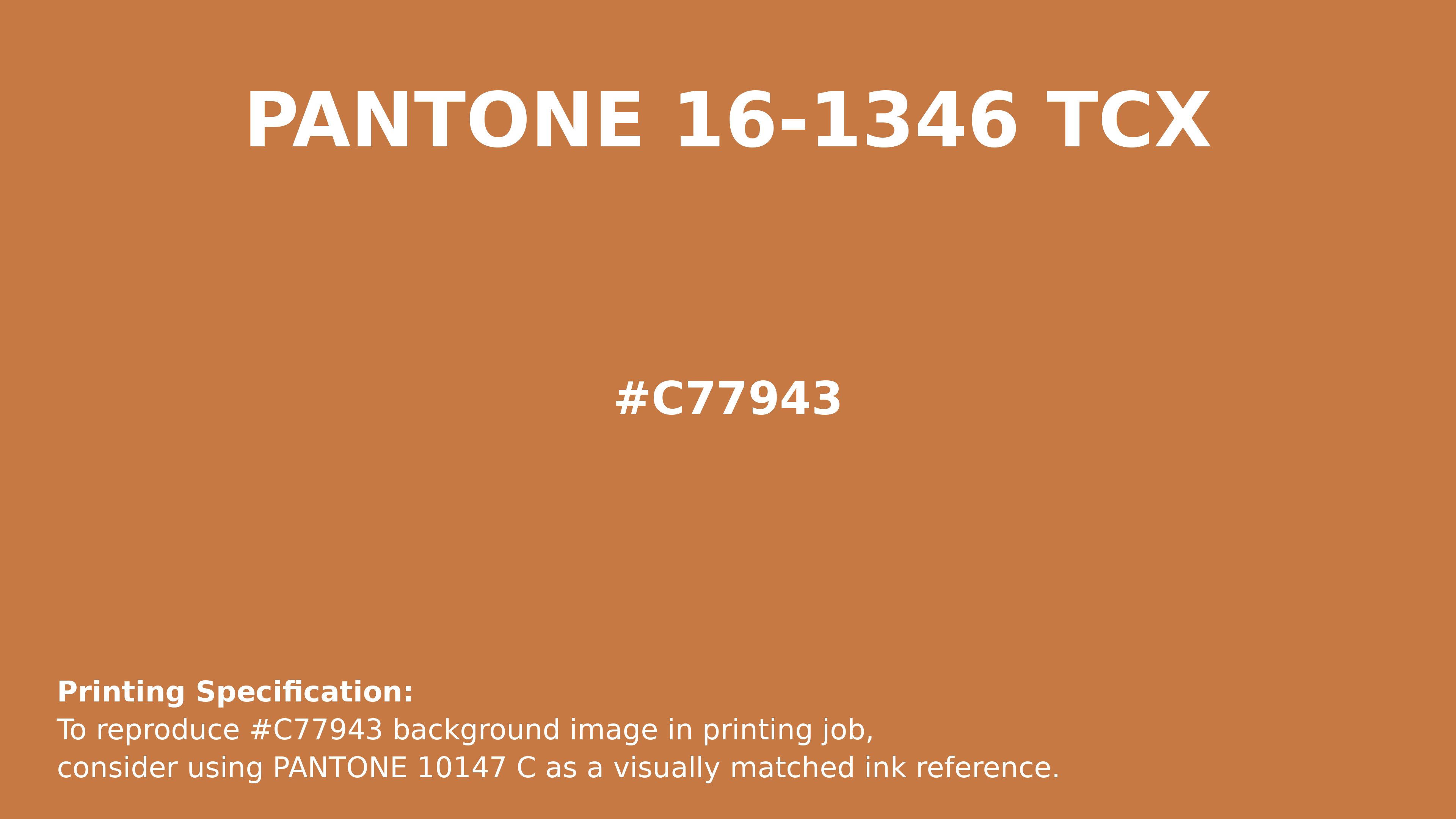 Golden Ochre | Printing Match PANTONE 16-1346 TCX | Color