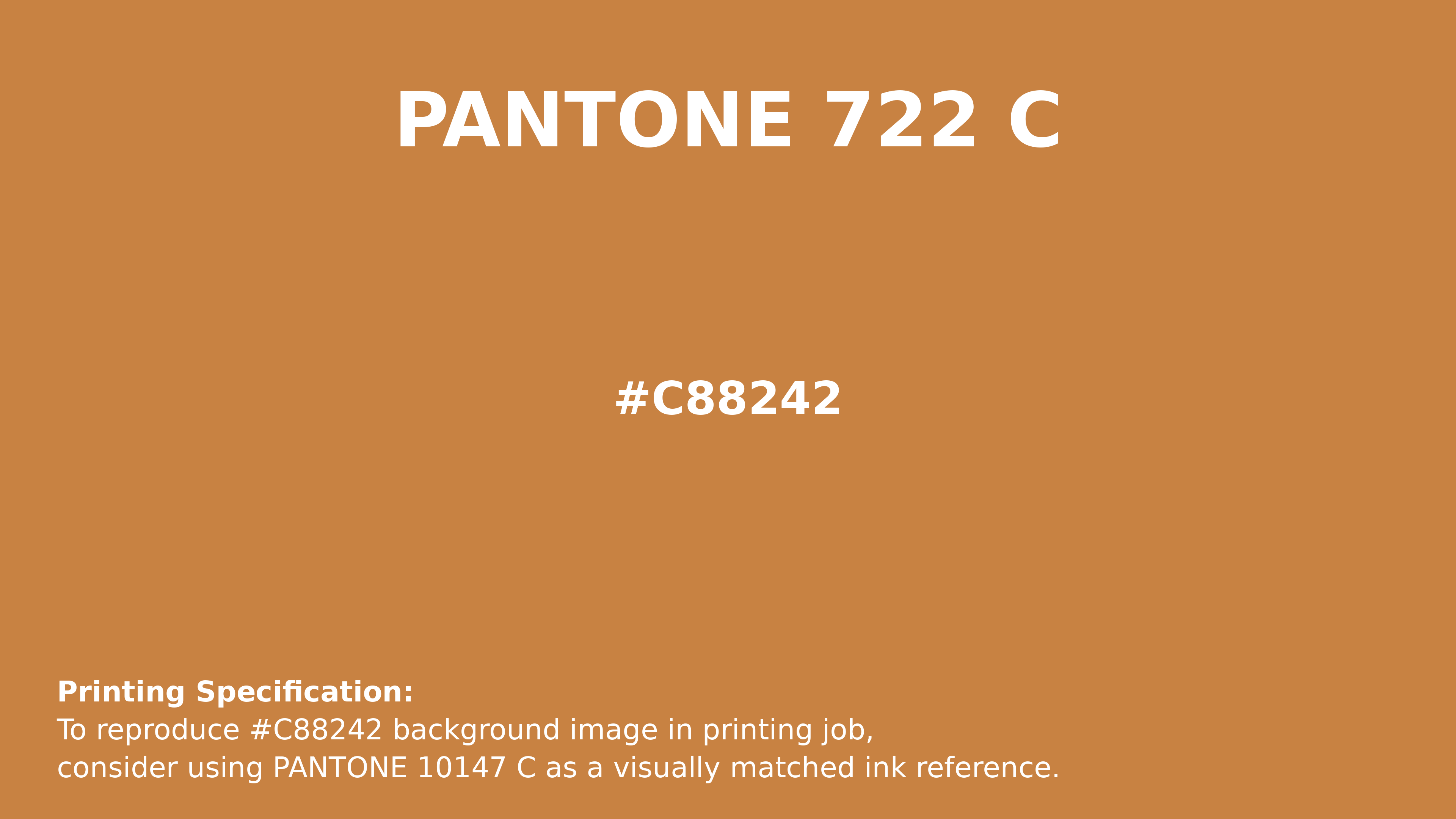 Hex Color #c88242 | Pantone PANTONE 722 C | Hsl | Rgb