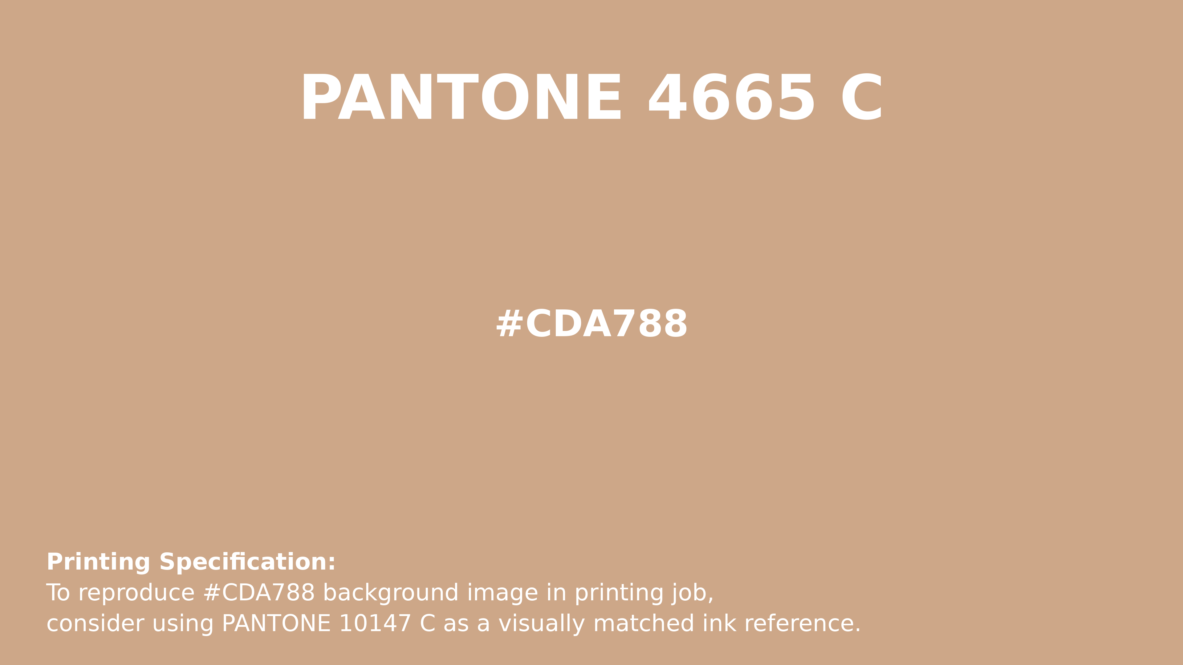 PANTONE カラーガイド　process coated Hex Color #cda788 | Printing Match PANTONE 4665 C | Color