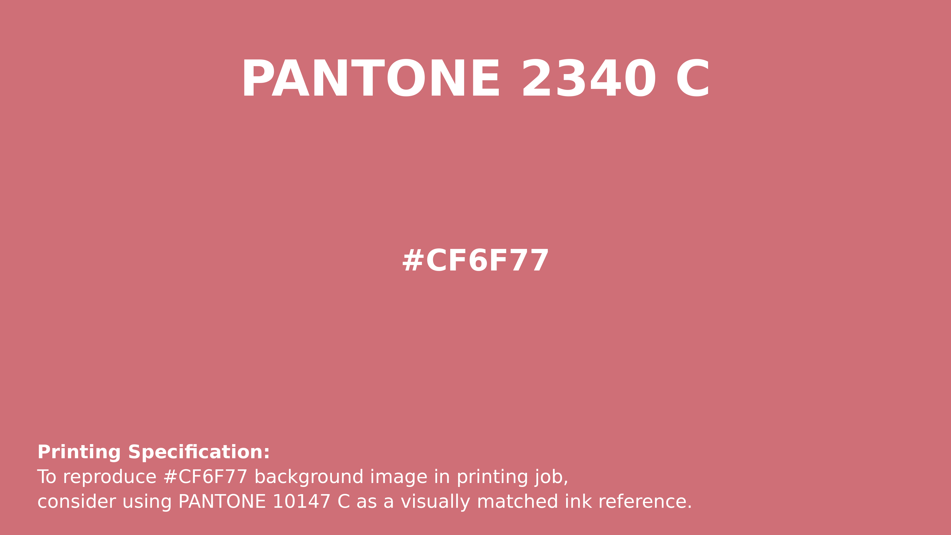 Professional Pantone color reference guide for Pantone 2340 C Color | Hex color Code #cf6f77. Perfect for printing specifications and color matching in production. #pantone #colormatching #printing #cf6f77