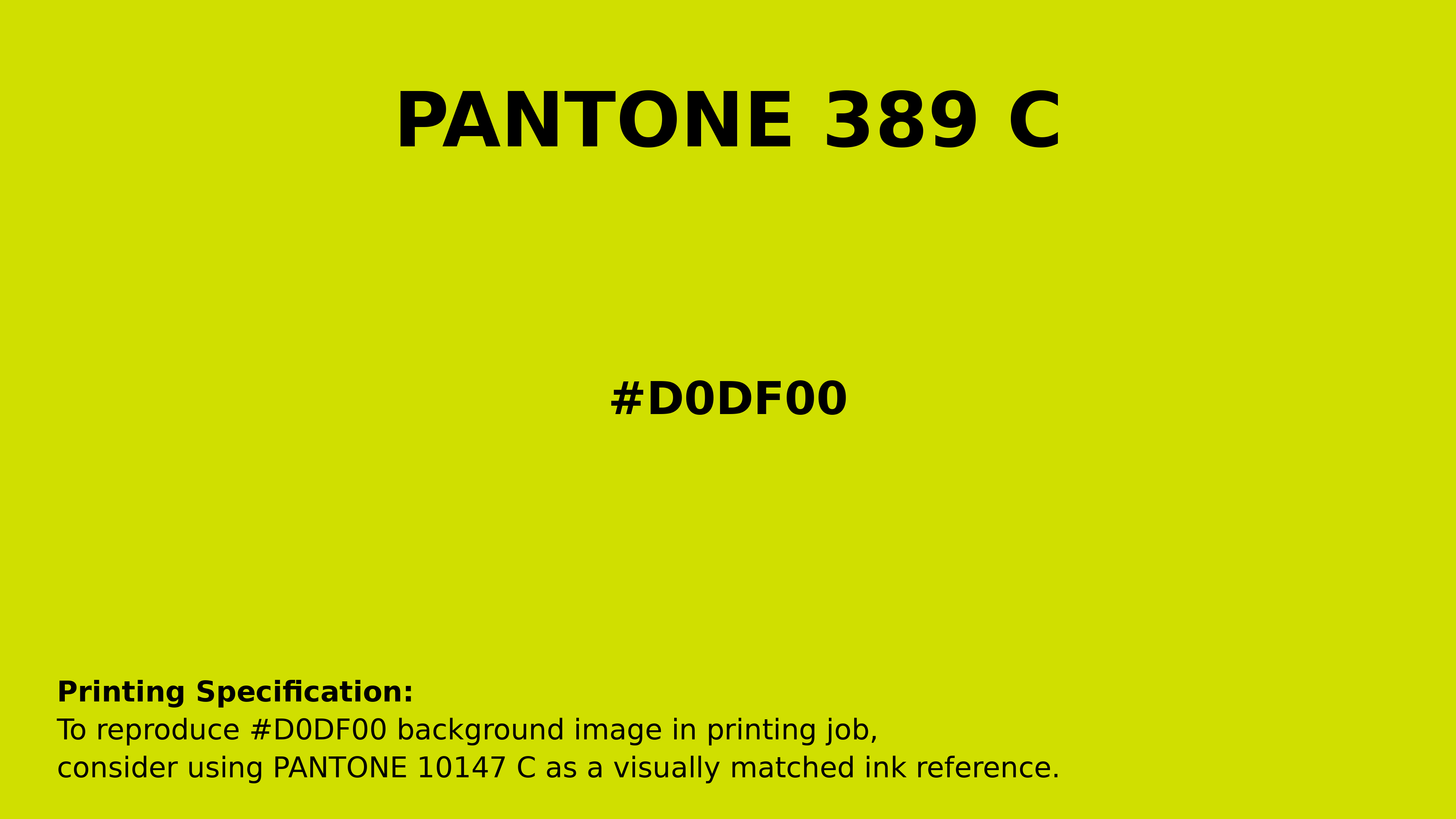 Hex Color #d0df00 | Pantone PANTONE 389 C | Hsl | Rgb