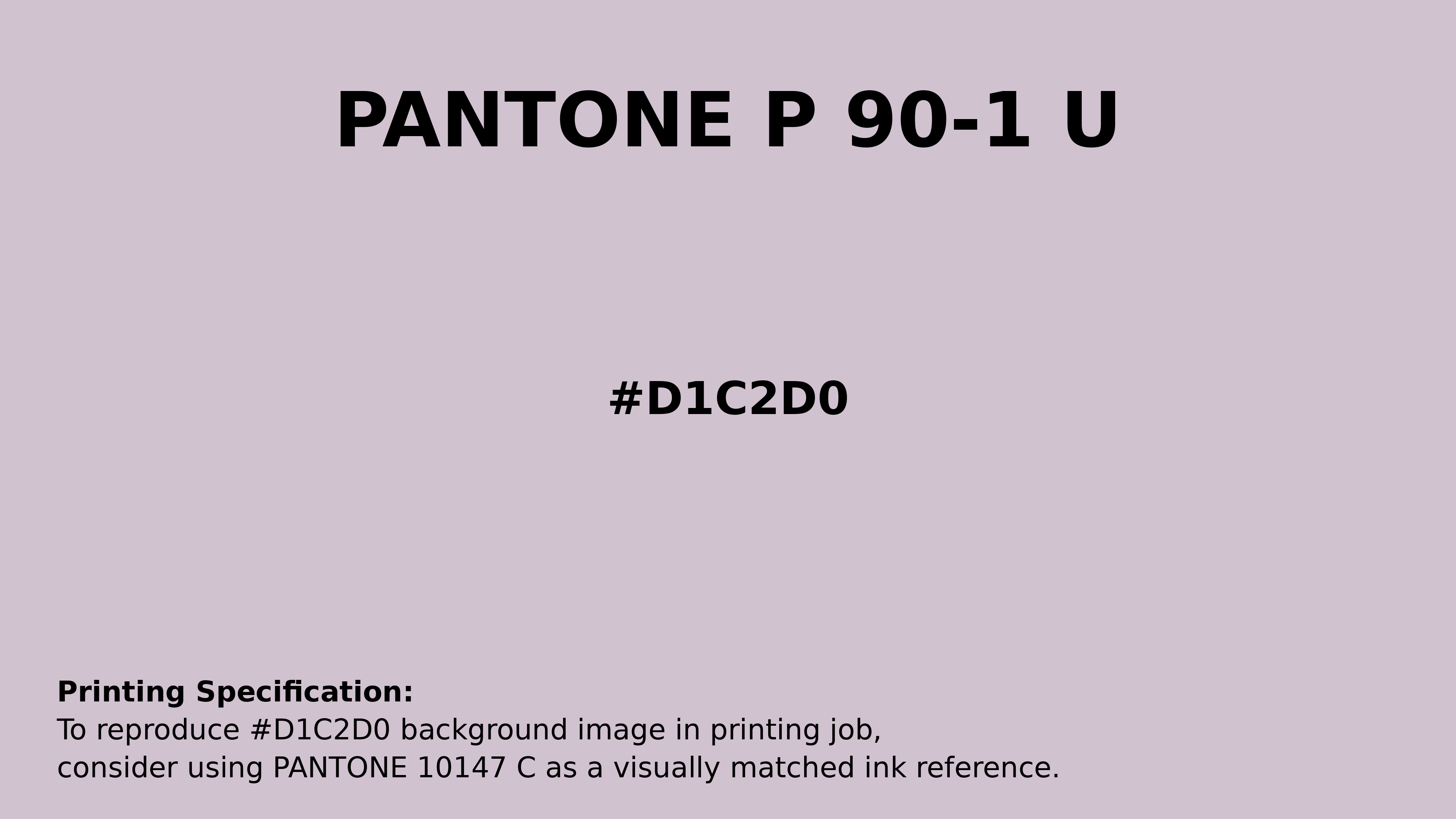 Color D901 Hex Color #d1c2d0 | Printing Match PANTONE P 90-1 U | Color conversion ...