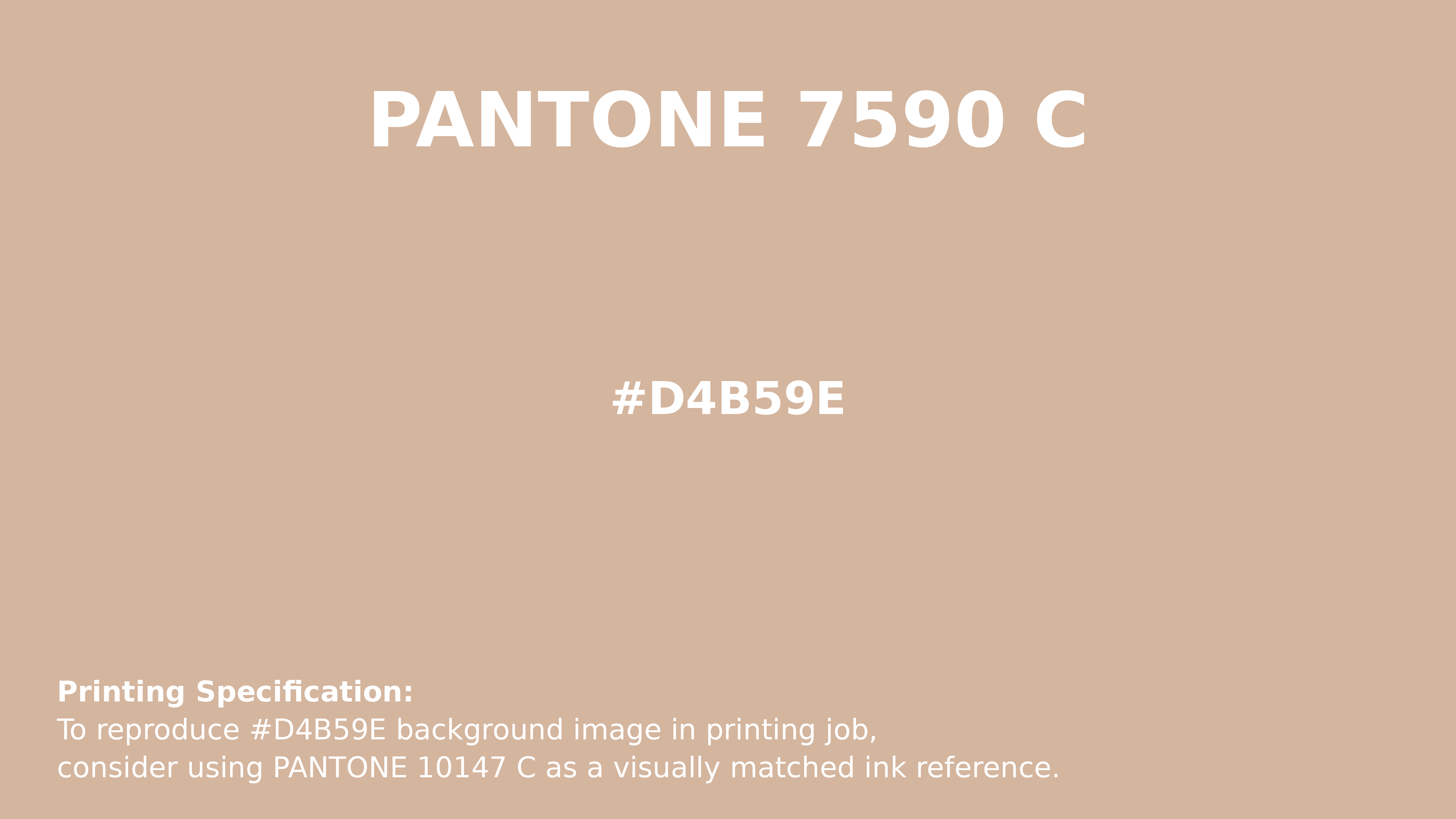 Professional Pantone color reference guide for Pantone 7590 C Color | Hex color Code #d4b59e. Perfect for printing specifications and color matching in production. #pantone #colormatching #printing #d4b59e