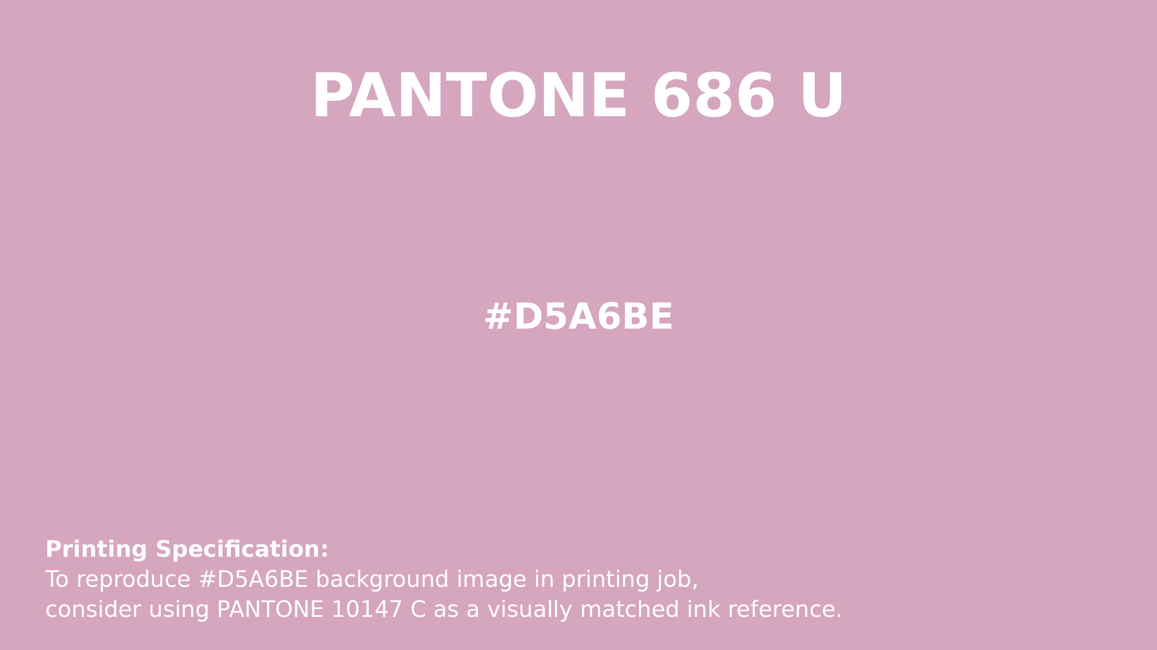 Professional Pantone color reference guide for Pantone 686 U Color | Hex color Code #d5a6be. Perfect for printing specifications and color matching in production. #pantone #colormatching #printing #d5a6be