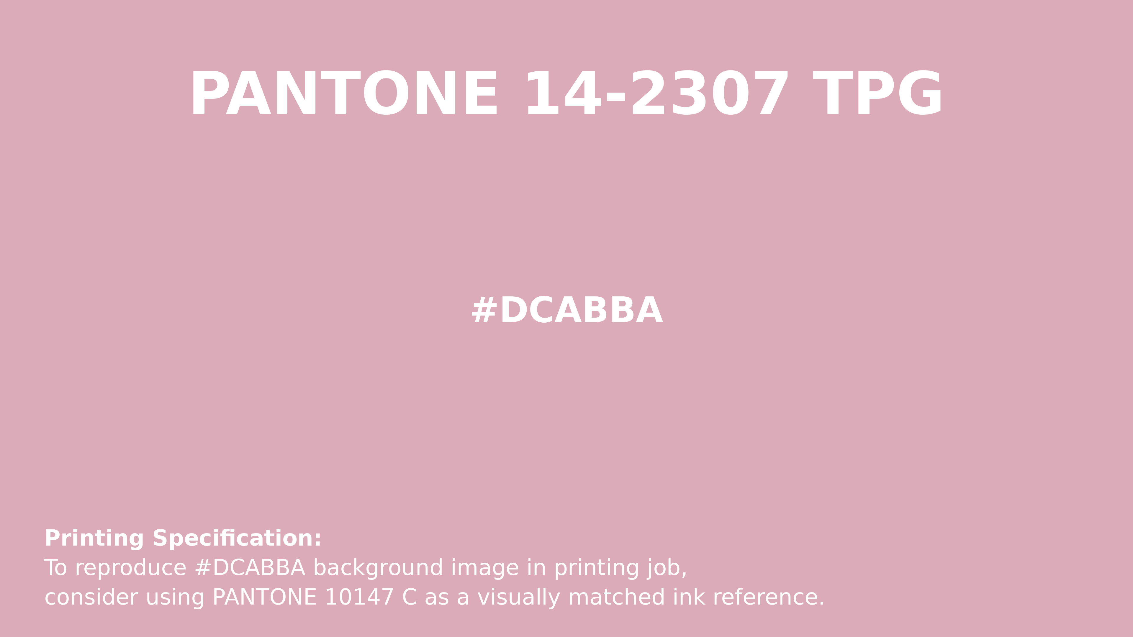 Professional Pantone color reference guide for Pantone 14-2307 Tpg Cameo Pink Color | Hex color Code #dcabba. Perfect for printing specifications and color matching in production. #pantone #colormatching #printing #dcabba