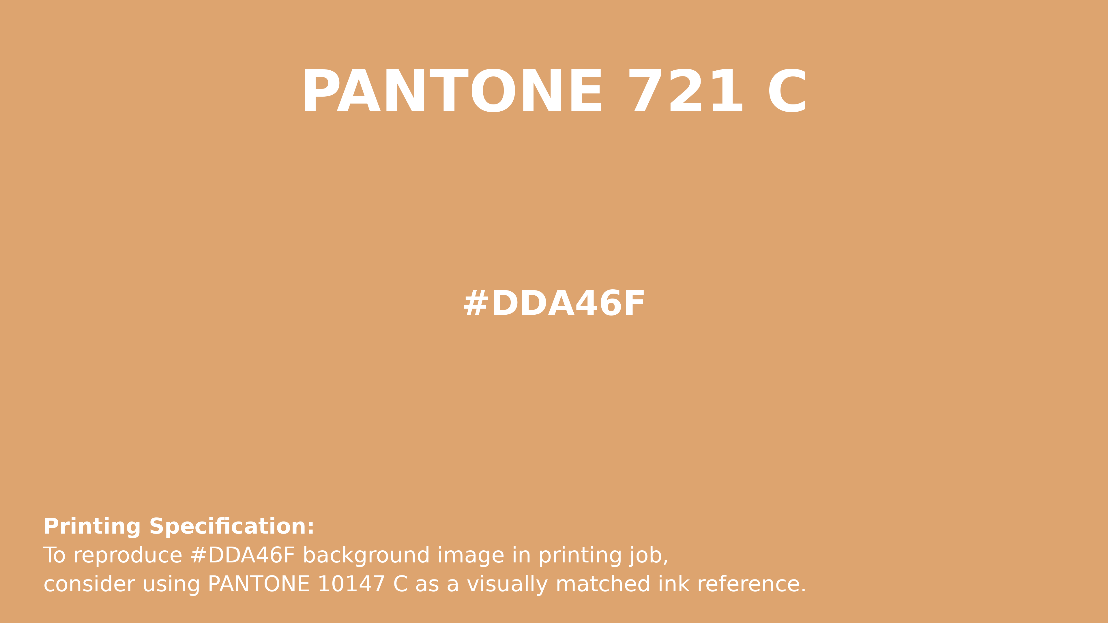 Professional Pantone color reference guide for Pantone 721 C Color | Hex color Code #dda46f. Perfect for printing specifications and color matching in production. #pantone #colormatching #printing #dda46f
