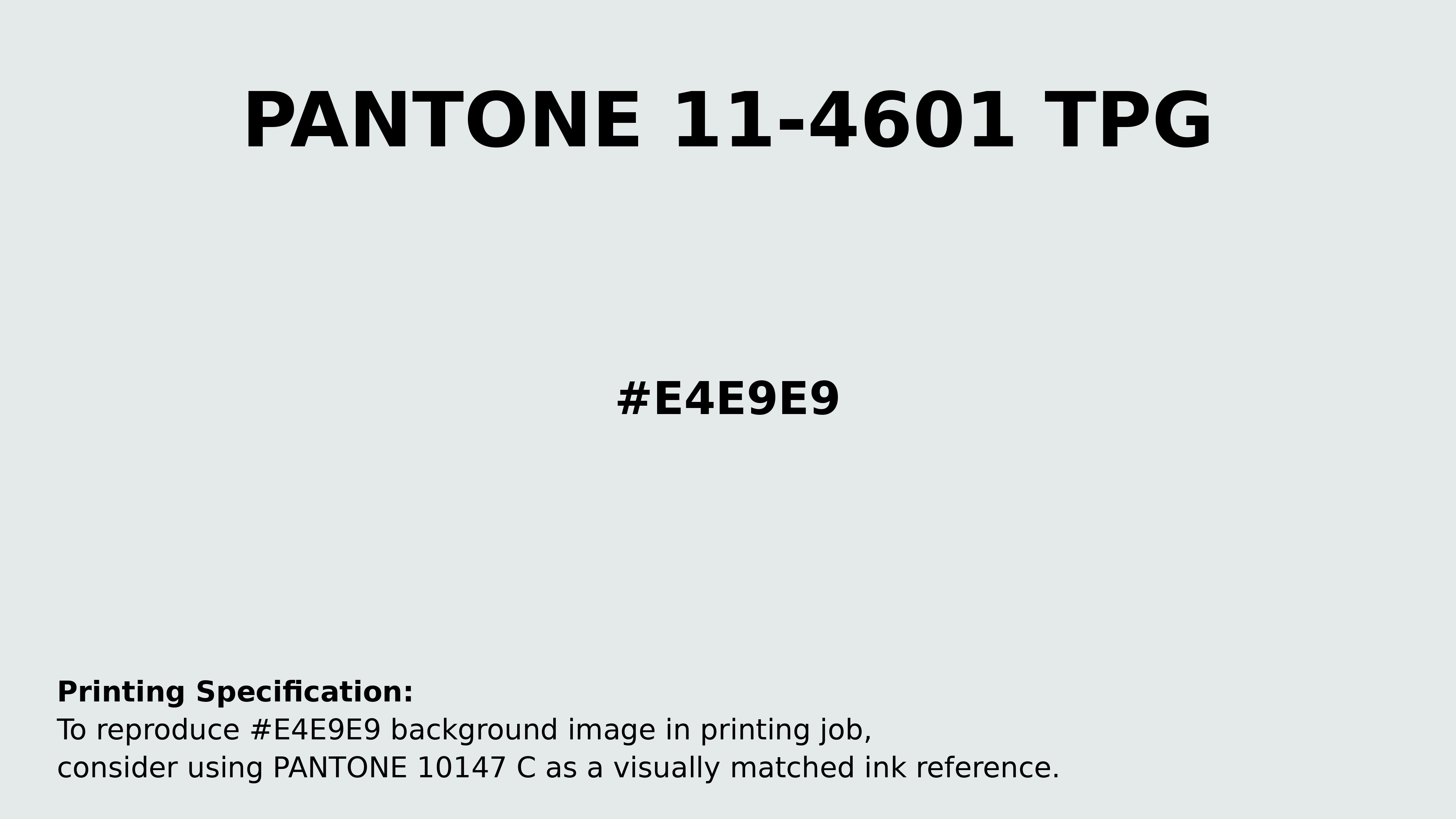 Professional Pantone color reference guide for Pantone 11-4601 Tpg Bit Of Blue Color | Hex color Code #e4e9e9. Perfect for printing specifications and color matching in production. #pantone #colormatching #printing #e4e9e9