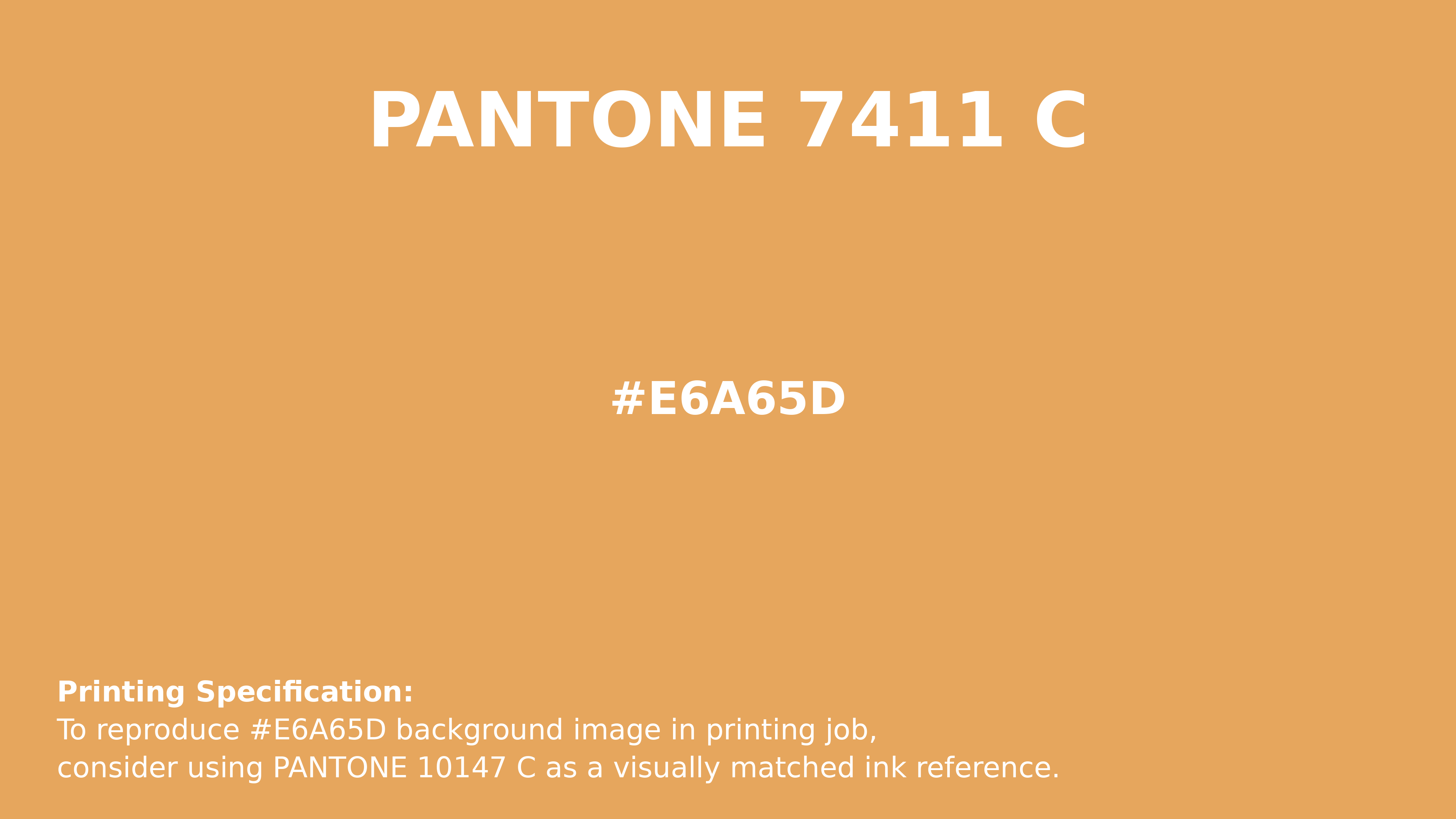 Hex Color #e6a65d | Printing Match PANTONE 7411 C | Color