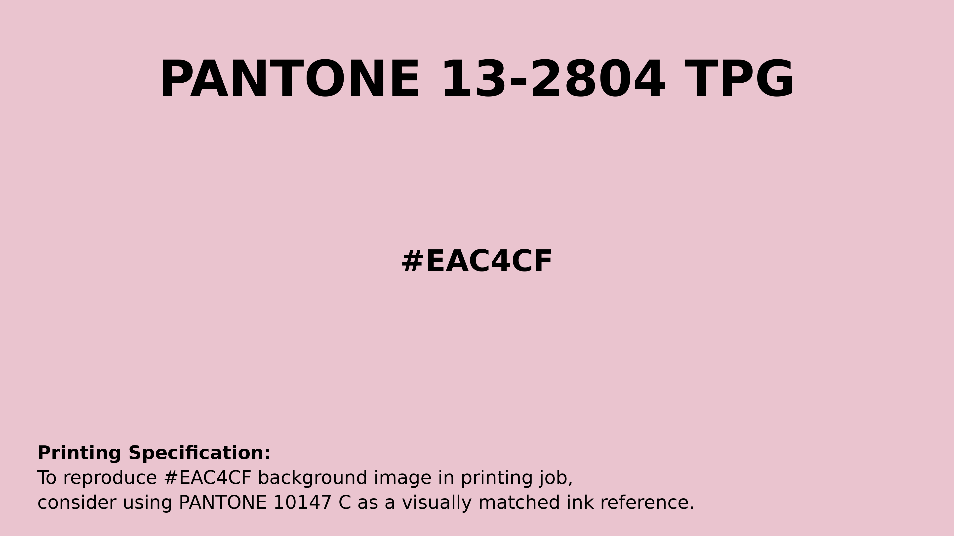 Professional Pantone color reference guide for Pantone 13-2804 Tpg Parfait Pink Color | Hex color Code #eac4cf. Perfect for printing specifications and color matching in production. #pantone #colormatching #printing #eac4cf