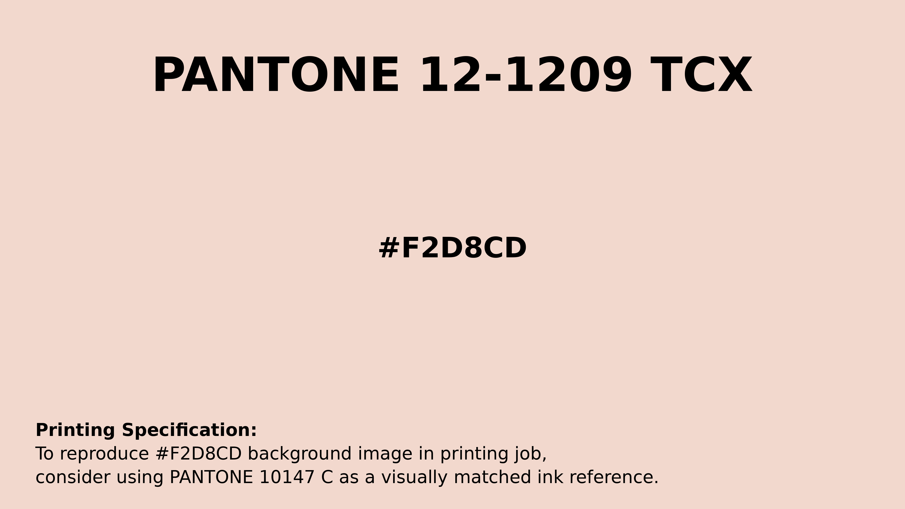 Professional Pantone color reference guide for Pantone 12-1209 Tcx Soft Pink Color | Hex color Code #f2d8cd. Perfect for printing specifications and color matching in production. #pantone #colormatching #printing #f2d8cd