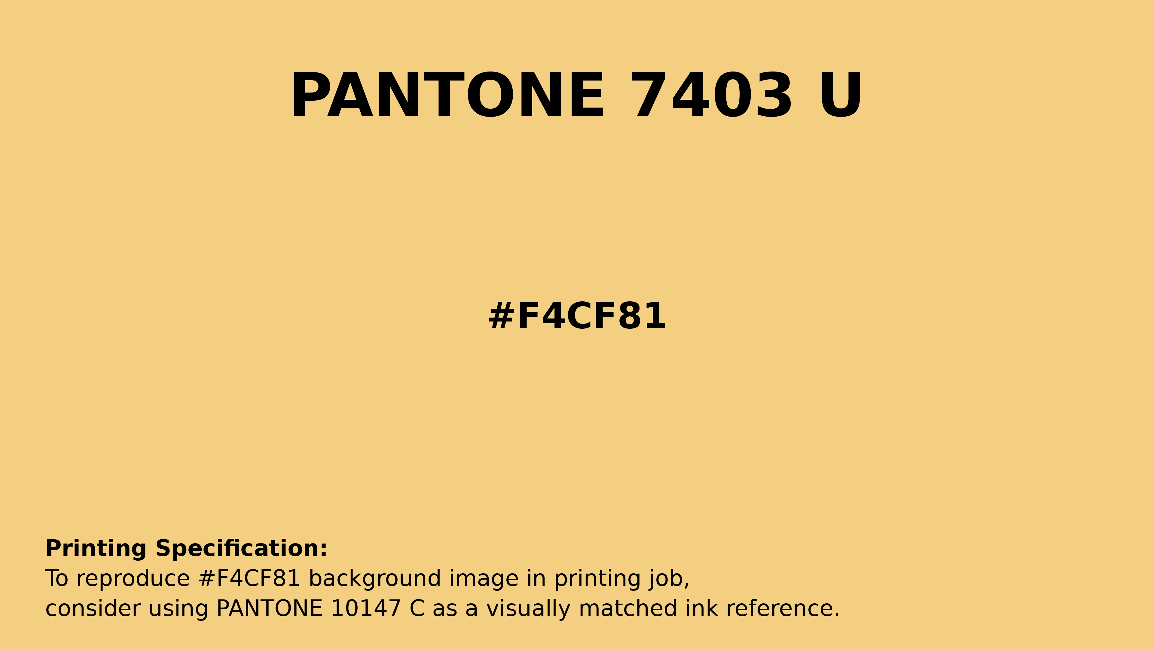 Hex Color #f4cf81 | Printing Match PANTONE 7403 U | Color conversion ...