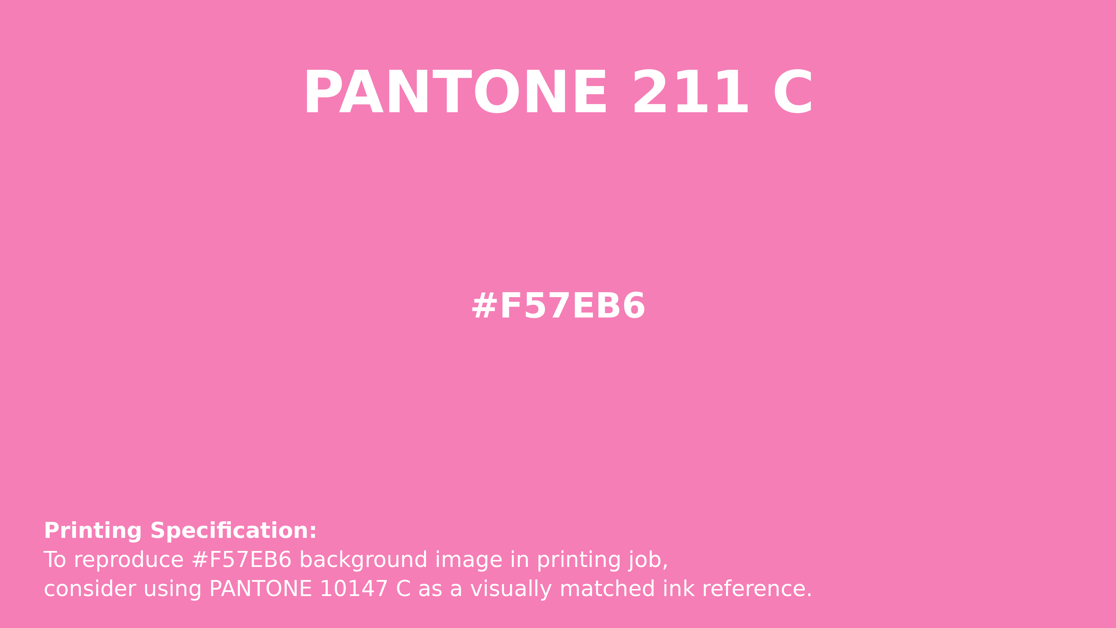 Hex Color #f57eb6 | Printing Match PANTONE 211 C | Color conversion ...