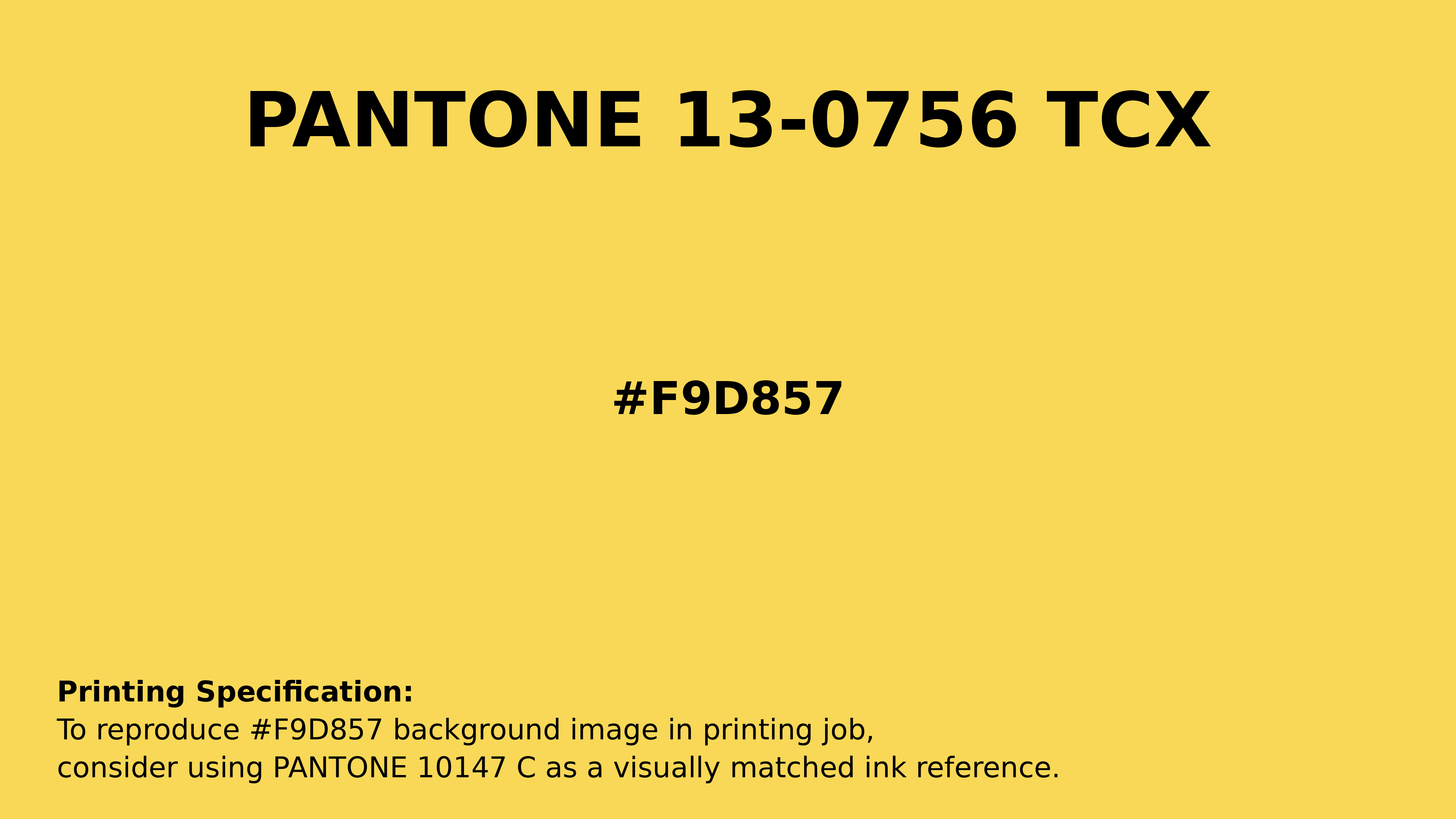 Lemon Zest Hex Code #F9D857 — RGB, CMYK & HSL Color Values