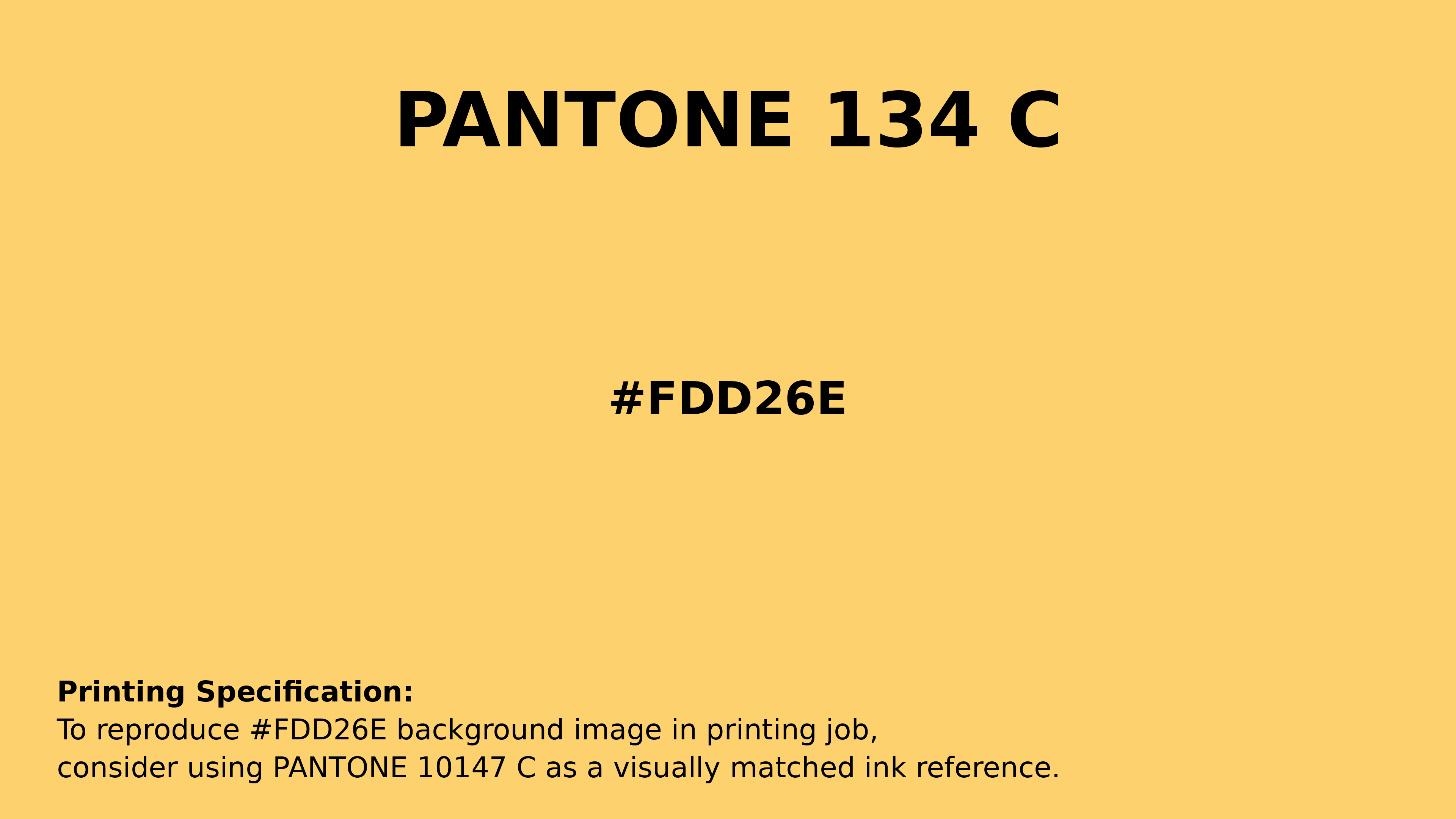 Professional Pantone color reference guide for Pantone 134 C Color | Hex color Code #fdd26e. Perfect for printing specifications and color matching in production. #pantone #colormatching #printing #fdd26e