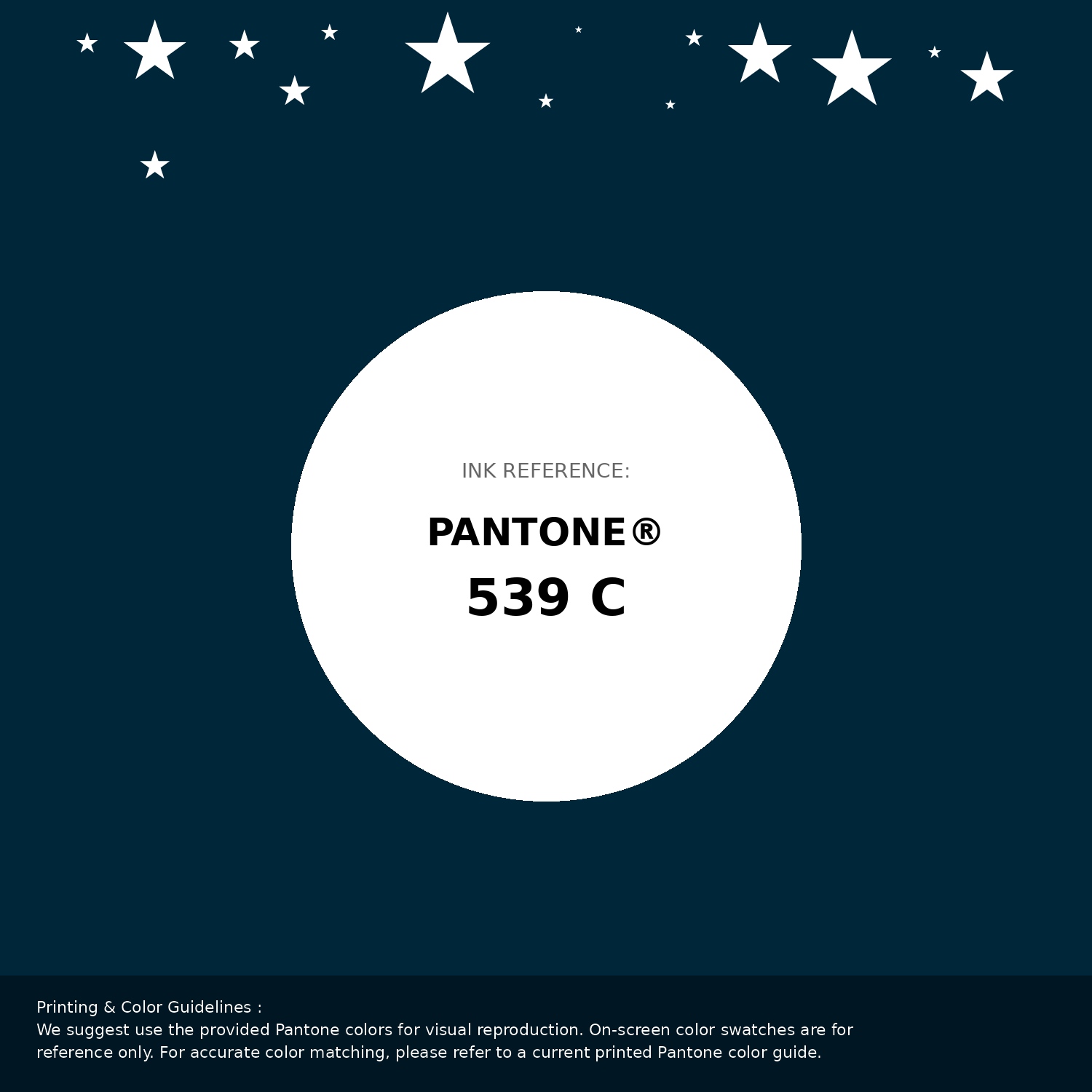 Beautiful Pantone swatch artwork featuring Pantone 539 C Color | Hex color Code #00263a. Professional color swatch design perfect for designers and color enthusiasts. #pantone #colorswatch #designresource #00263a
