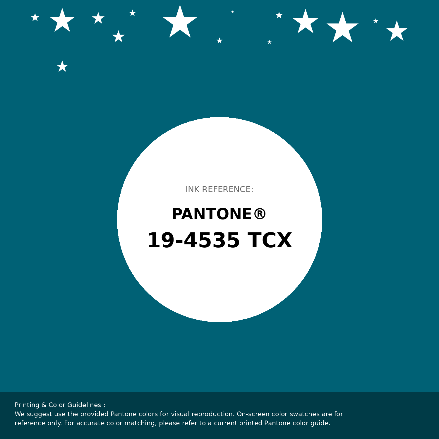 Beautiful Pantone swatch artwork featuring Pantone 19-4535 Tcx Ocean Depths Color | Hex color Code #006175. Professional color swatch design perfect for designers and color enthusiasts. #pantone #colorswatch #designresource #006175