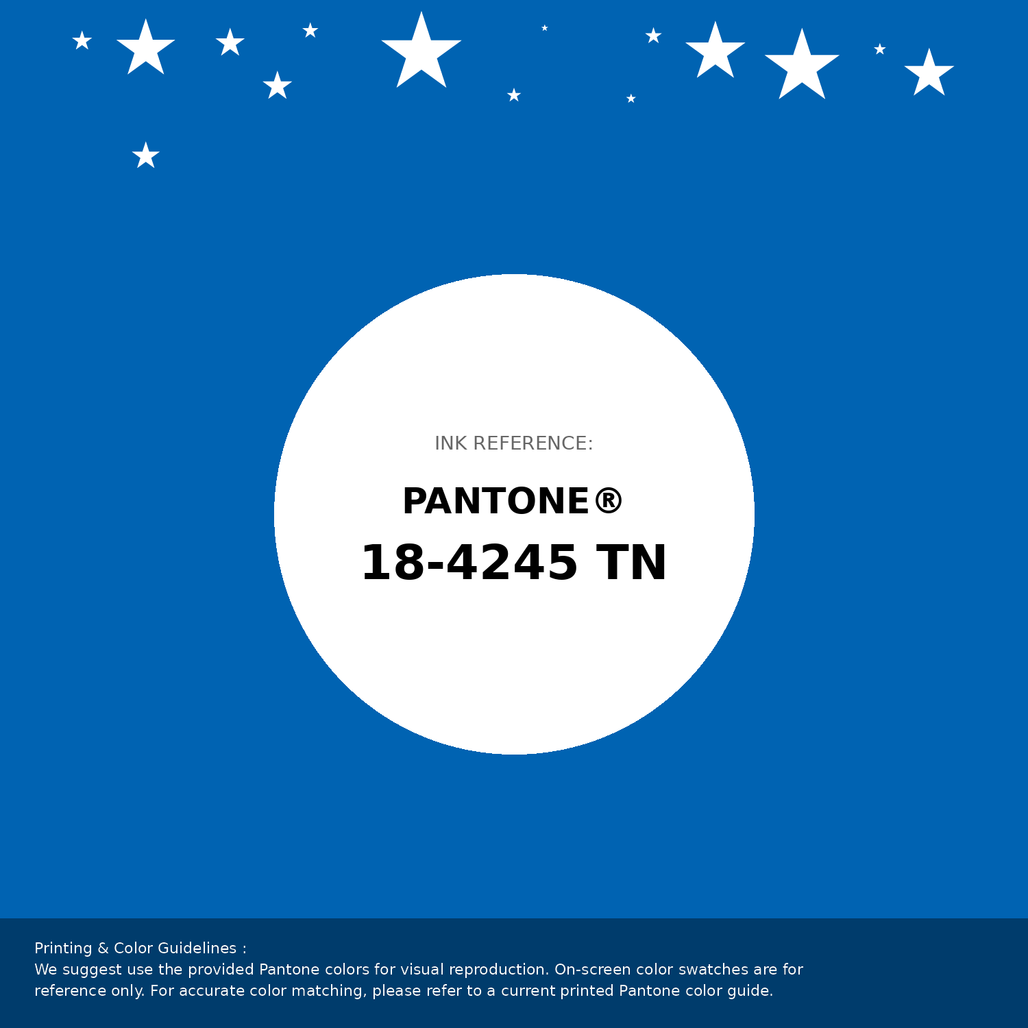 Beautiful Pantone swatch artwork featuring Pantone 18-4245 Tn Electric Blue Lemonade Color | Hex color Code #0063b2. Professional color swatch design perfect for designers and color enthusiasts. #pantone #colorswatch #designresource #0063b2