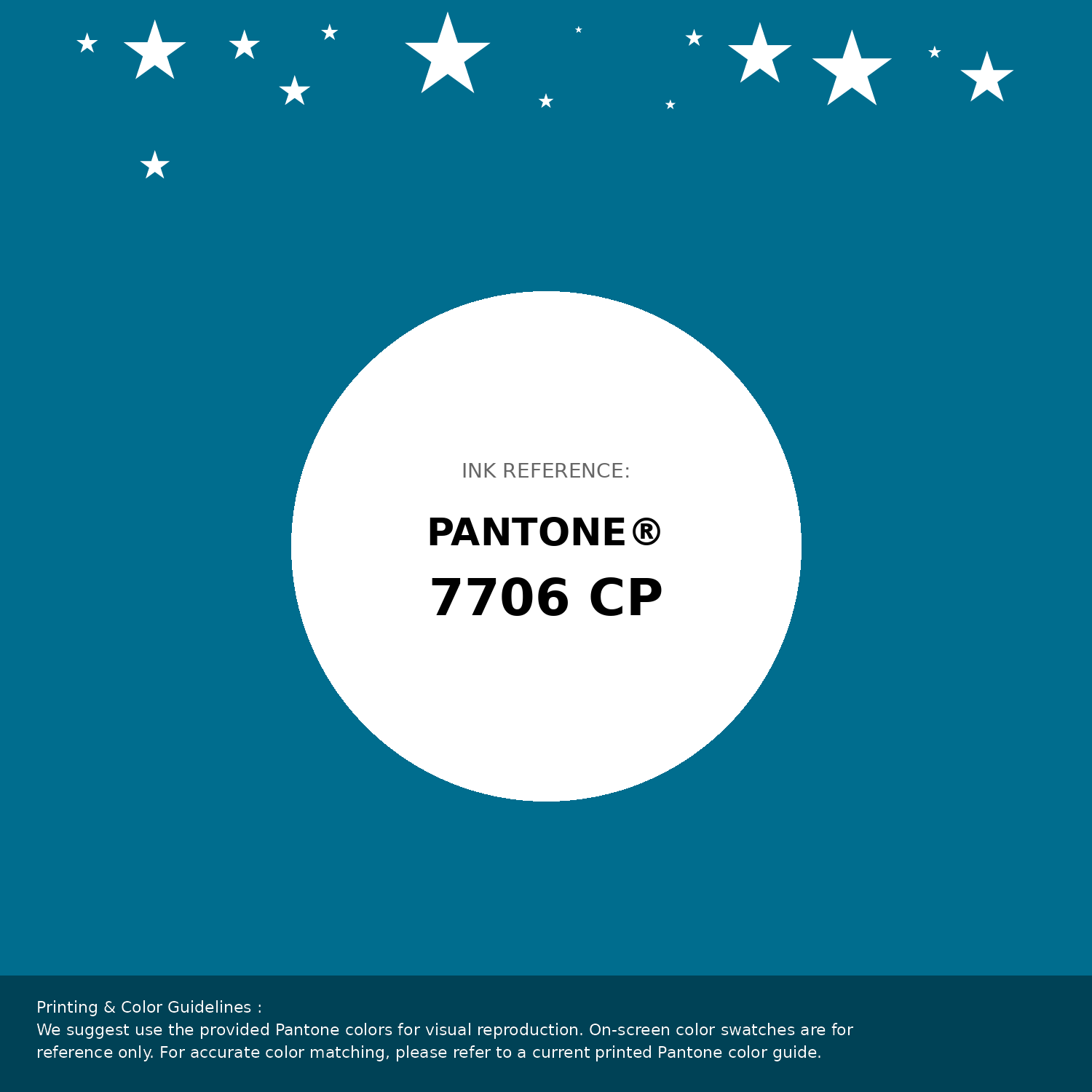 Beautiful Pantone swatch artwork featuring  Copacabana (similar) Color | Hex 006d8e. Professional color swatch design perfect for designers and color enthusiasts. #pantone #colorswatch #designresource #006d8e