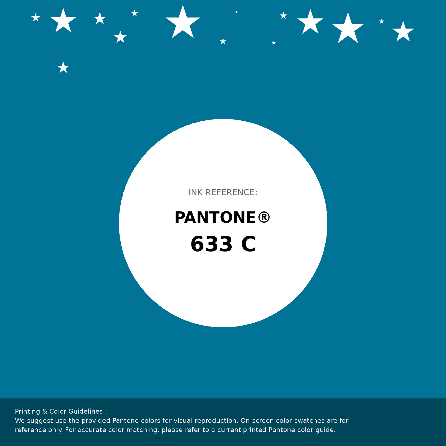 Beautiful Pantone swatch artwork featuring Pantone 633 C Color | Hex color Code #007396. Professional color swatch design perfect for designers and color enthusiasts. #pantone #colorswatch #designresource #007396