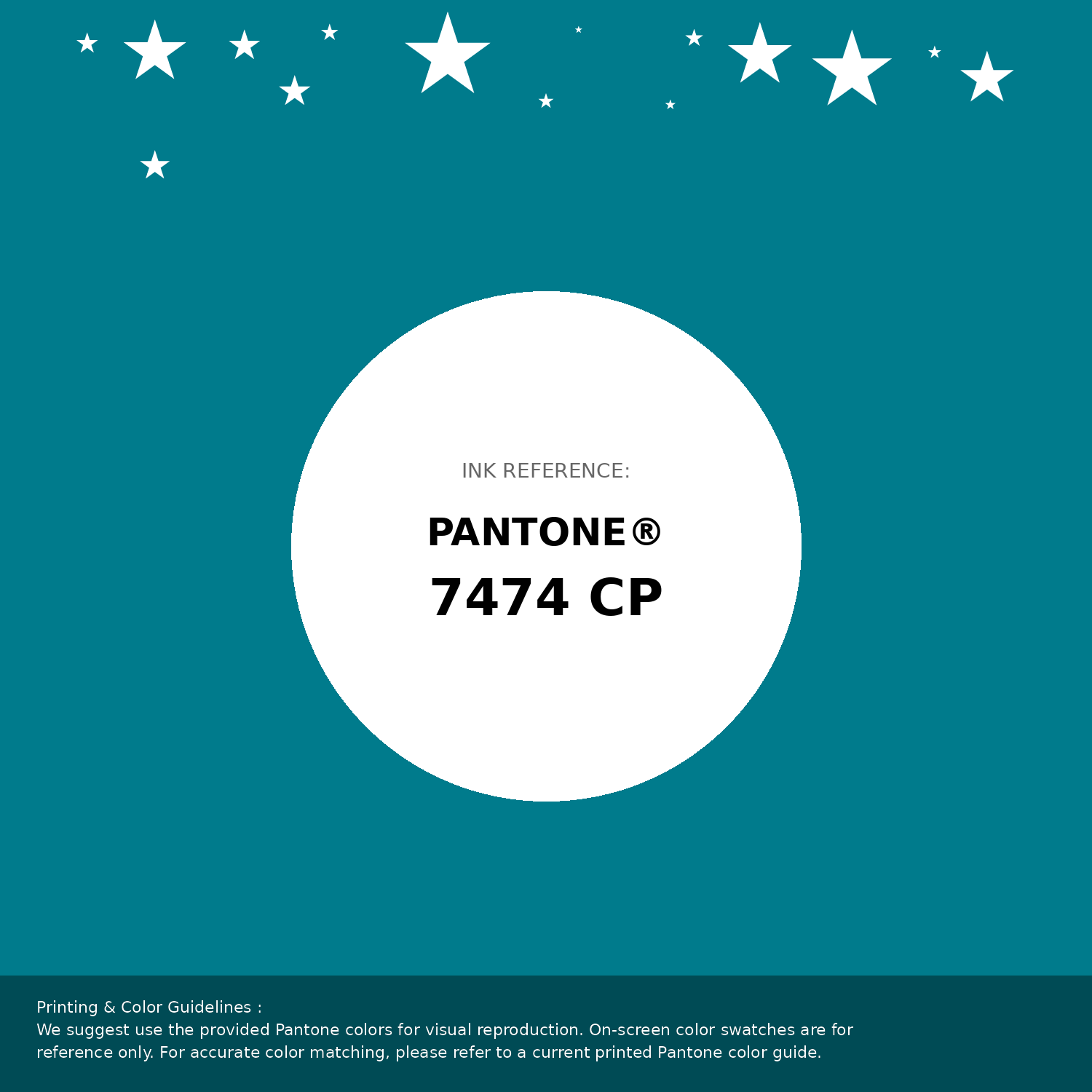 Beautiful Pantone swatch artwork featuring  Enamel Blue (similar) Color | Hex 007b8c. Professional color swatch design perfect for designers and color enthusiasts. #pantone #colorswatch #designresource #007b8c