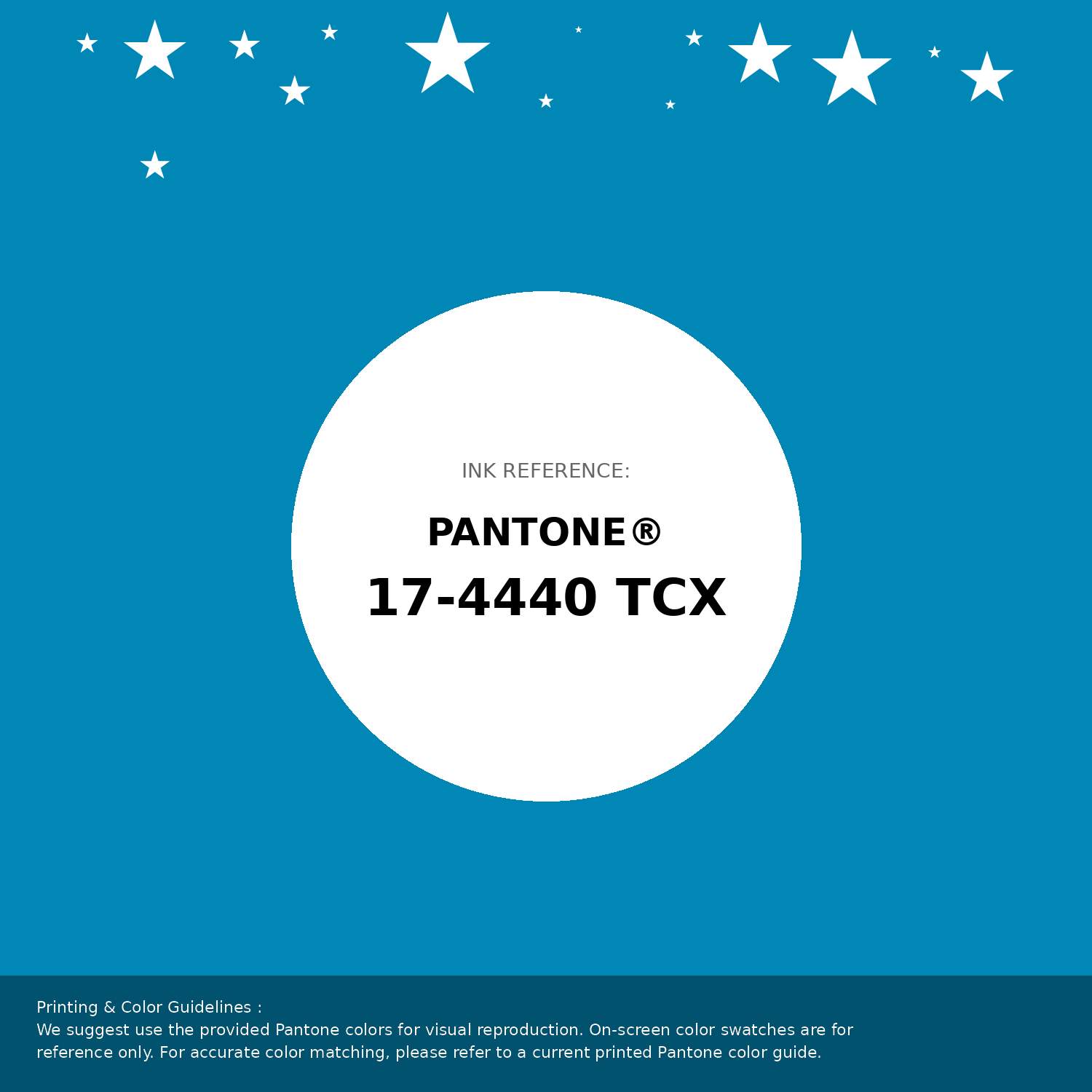 Hex Color #0087b6 | Printing Match PANTONE 17-4440 TCX | Color