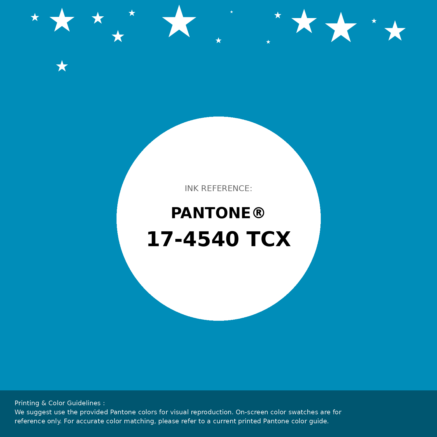 Beautiful Pantone swatch artwork featuring Pantone 17-4540 Tcx Hawaiian Ocean Color | Hex color Code #008db9. Professional color swatch design perfect for designers and color enthusiasts. #pantone #colorswatch #designresource #008db9