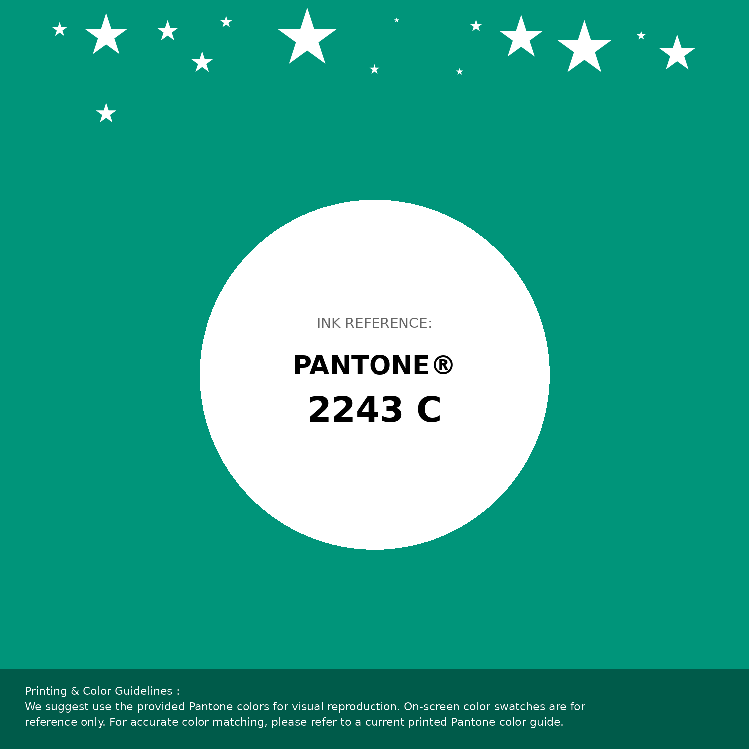 Beautiful Pantone swatch artwork featuring Pantone 2243 C Color | Hex color Code #00957a. Professional color swatch design perfect for designers and color enthusiasts. #pantone #colorswatch #designresource #00957a