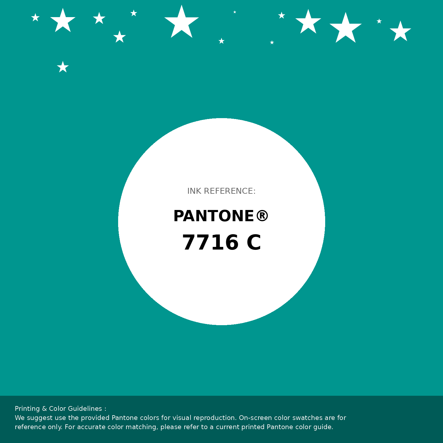 Beautiful Pantone swatch artwork featuring Pantone 7716 C Color | Hex color Code #00968f. Professional color swatch design perfect for designers and color enthusiasts. #pantone #colorswatch #designresource #00968f