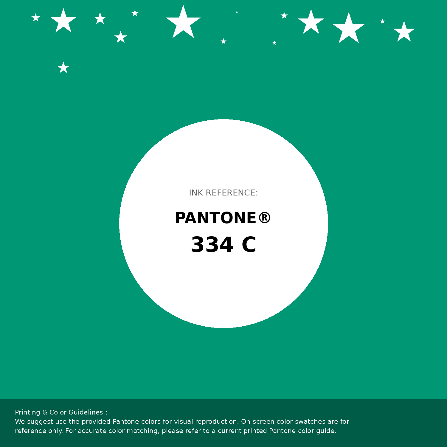 Beautiful Pantone swatch artwork featuring Pantone 334 C Color | Hex color Code #009775. Professional color swatch design perfect for designers and color enthusiasts. #pantone #colorswatch #designresource #009775