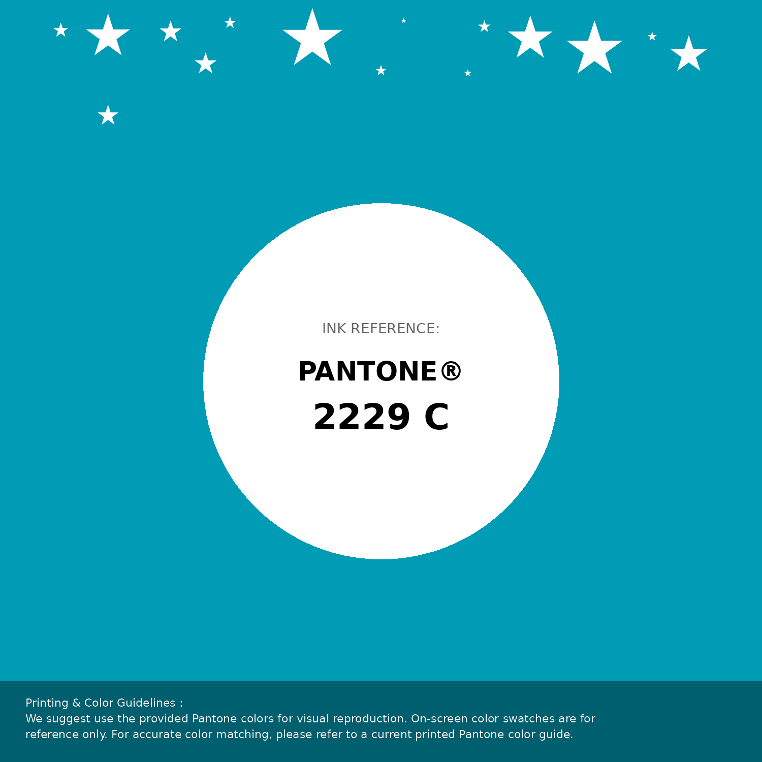 Beautiful Pantone swatch artwork featuring Pantone 2229 C Color | Hex color Code #009cb6. Professional color swatch design perfect for designers and color enthusiasts. #pantone #colorswatch #designresource #009cb6