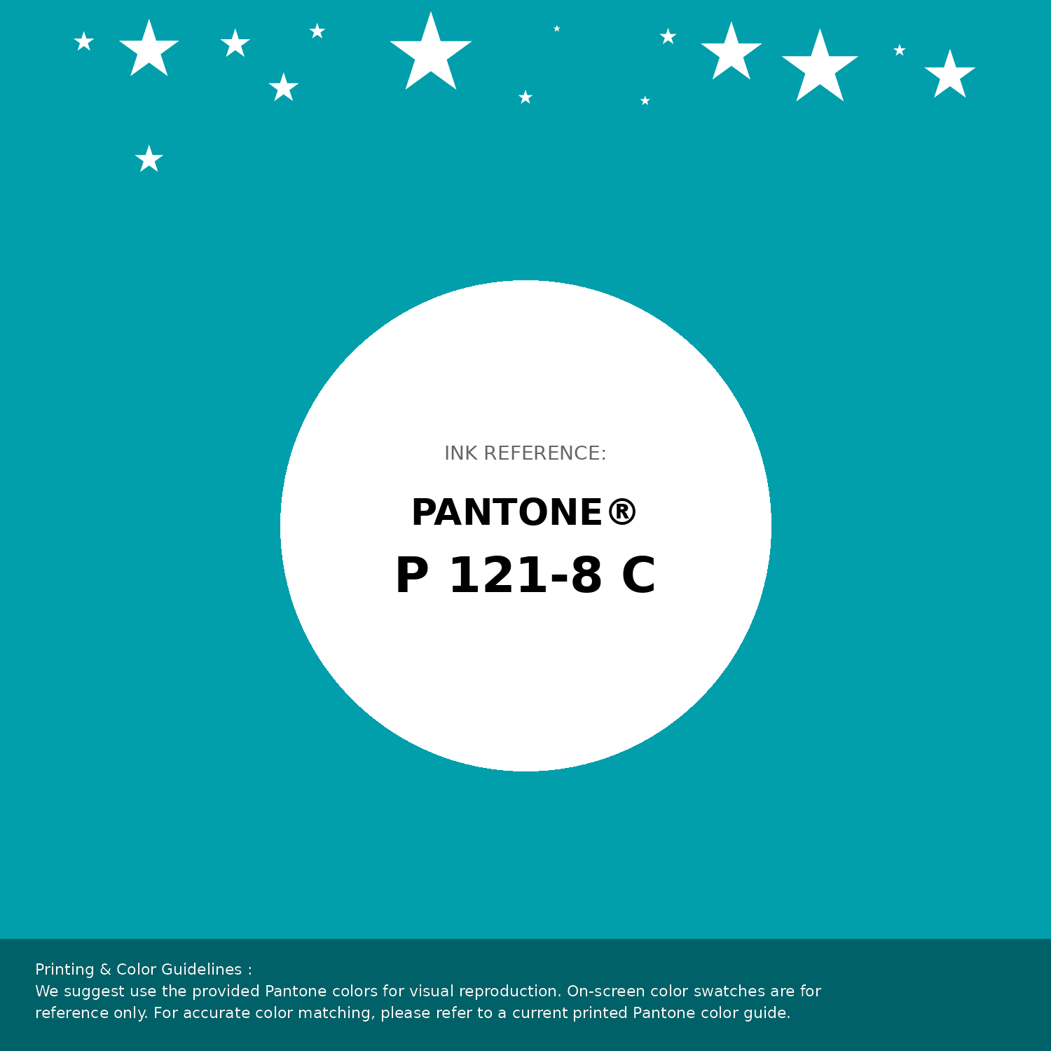 Beautiful Pantone swatch artwork featuring Pantone P 121-8 C Color | Hex color Code #009fab. Professional color swatch design perfect for designers and color enthusiasts. #pantone #colorswatch #designresource #009fab